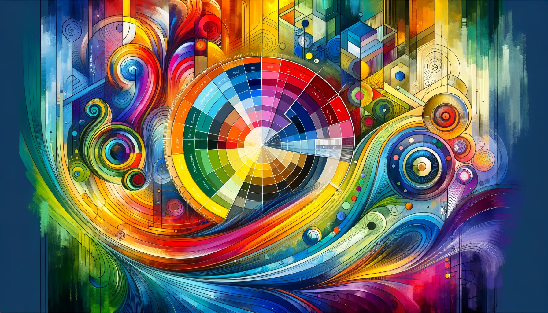 Color theory principles illustration.