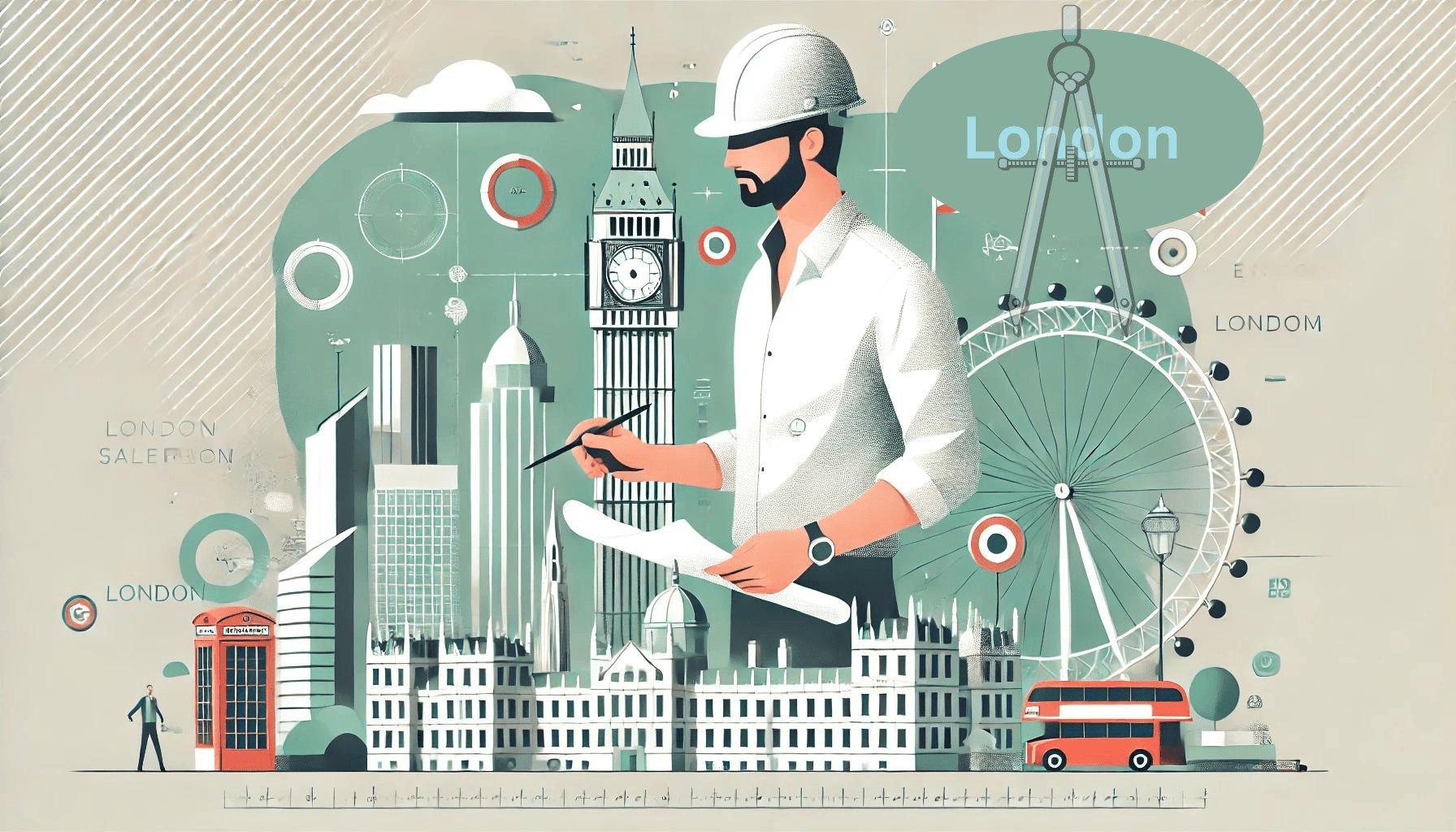 Infographic Exploring Architect Salaries in the United Kingdom.