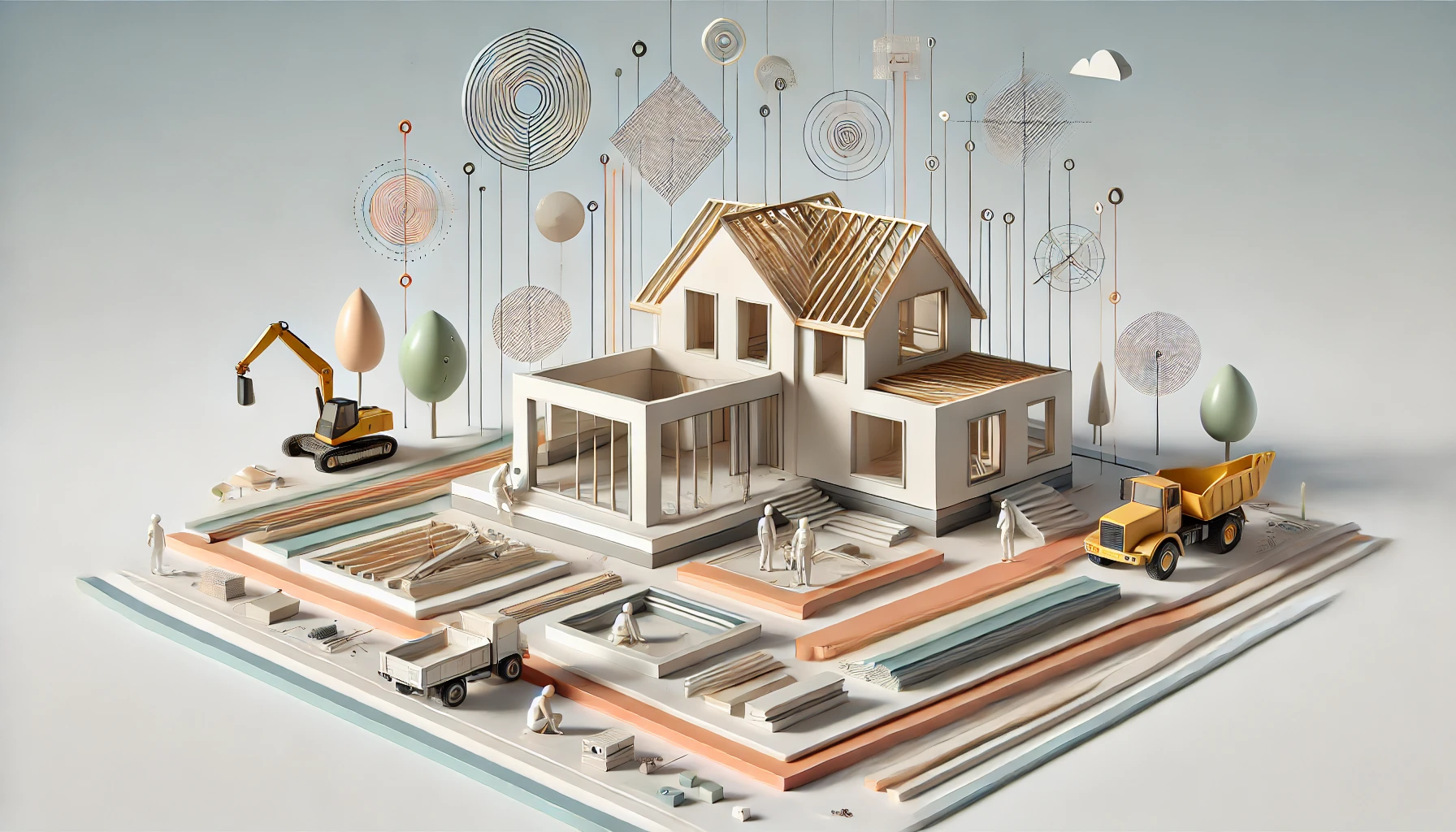 Building Your Own House Cost Breakdown and Considerations: cost at various stages of house construction.