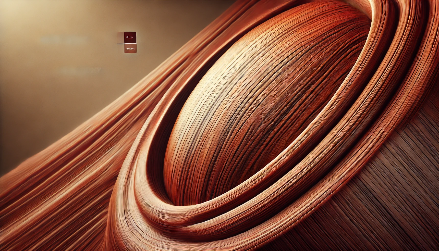 Mahogany wood (Swietenia spp.), showcasing its rich reddish-brown color and smooth, fine grain.