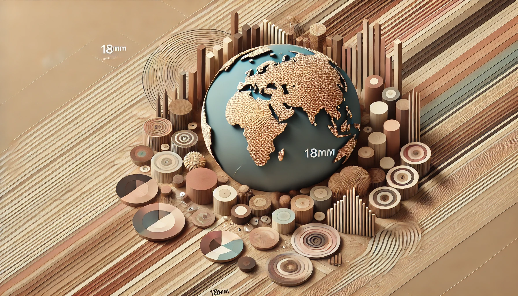 Representing the global market for 18mm HDF.
