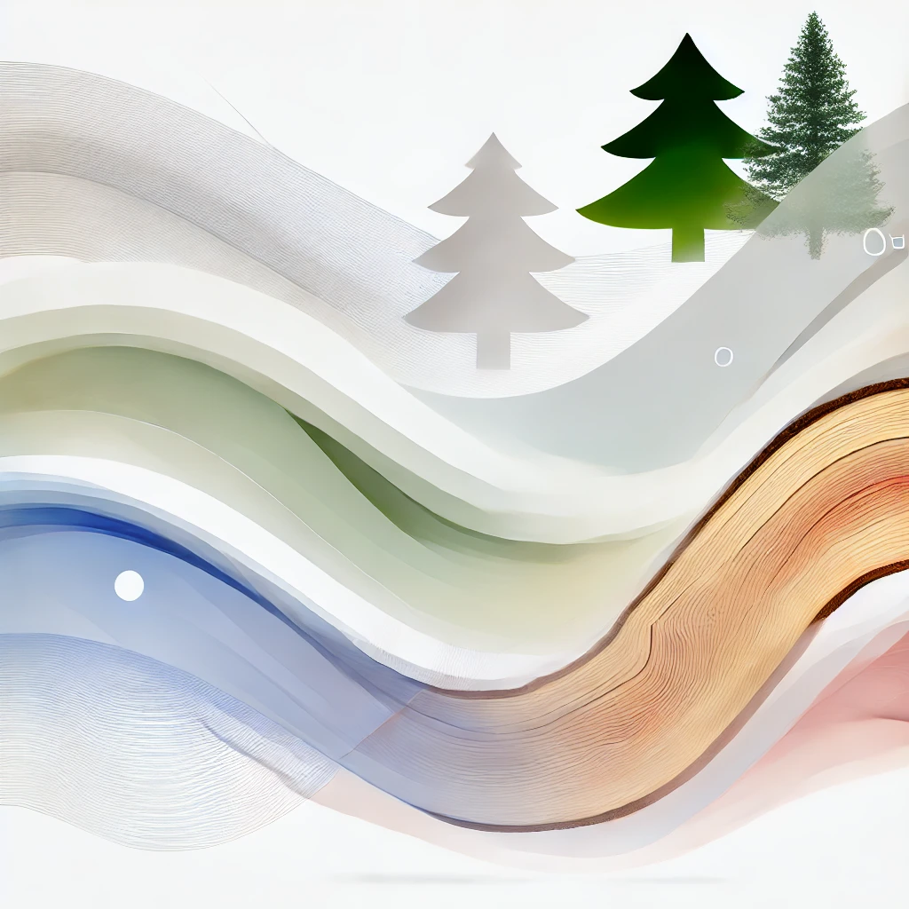 Various types of softwoods.