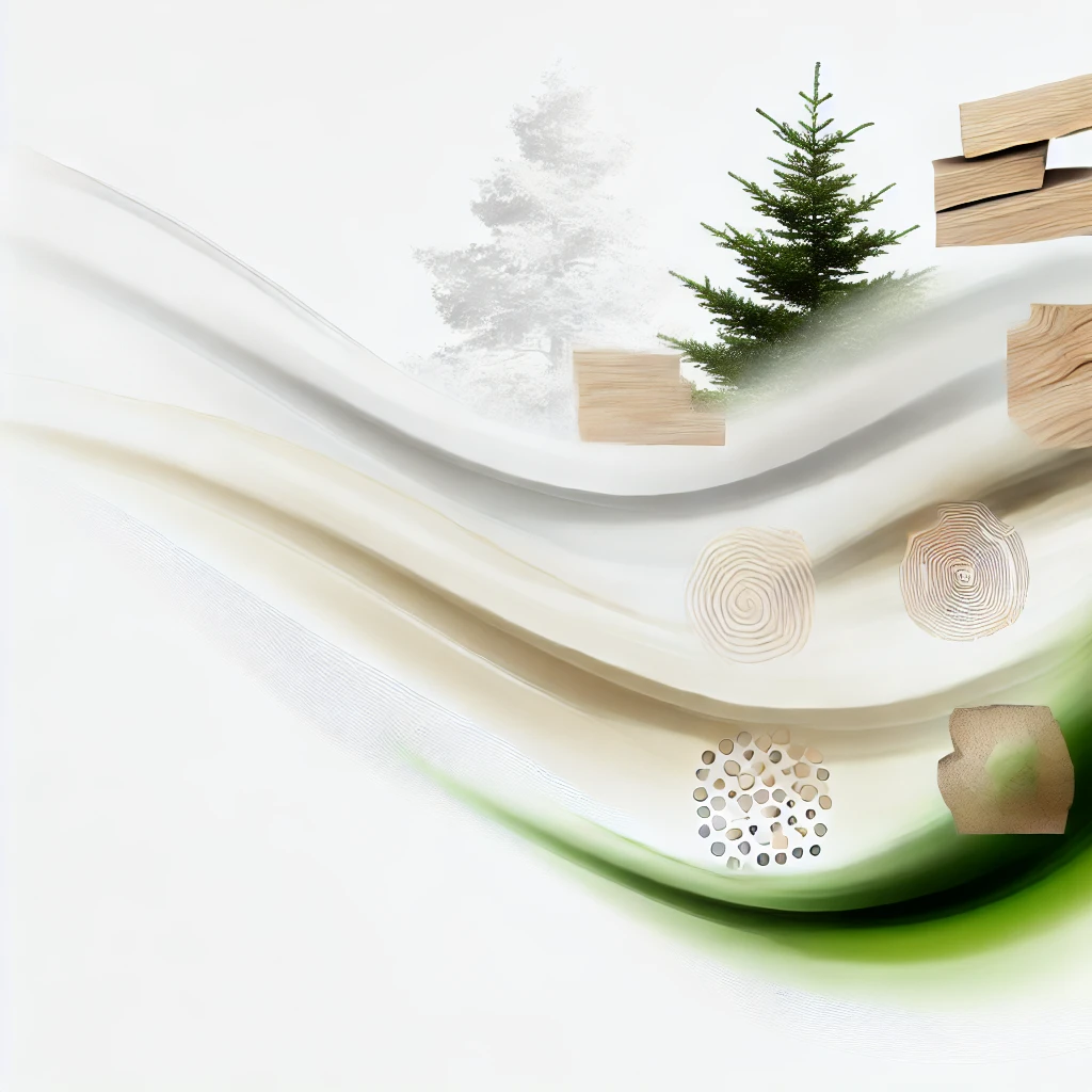 Representing various types of softwoods such as Pine, Cedar, Spruce, Fir, and Redwood. 