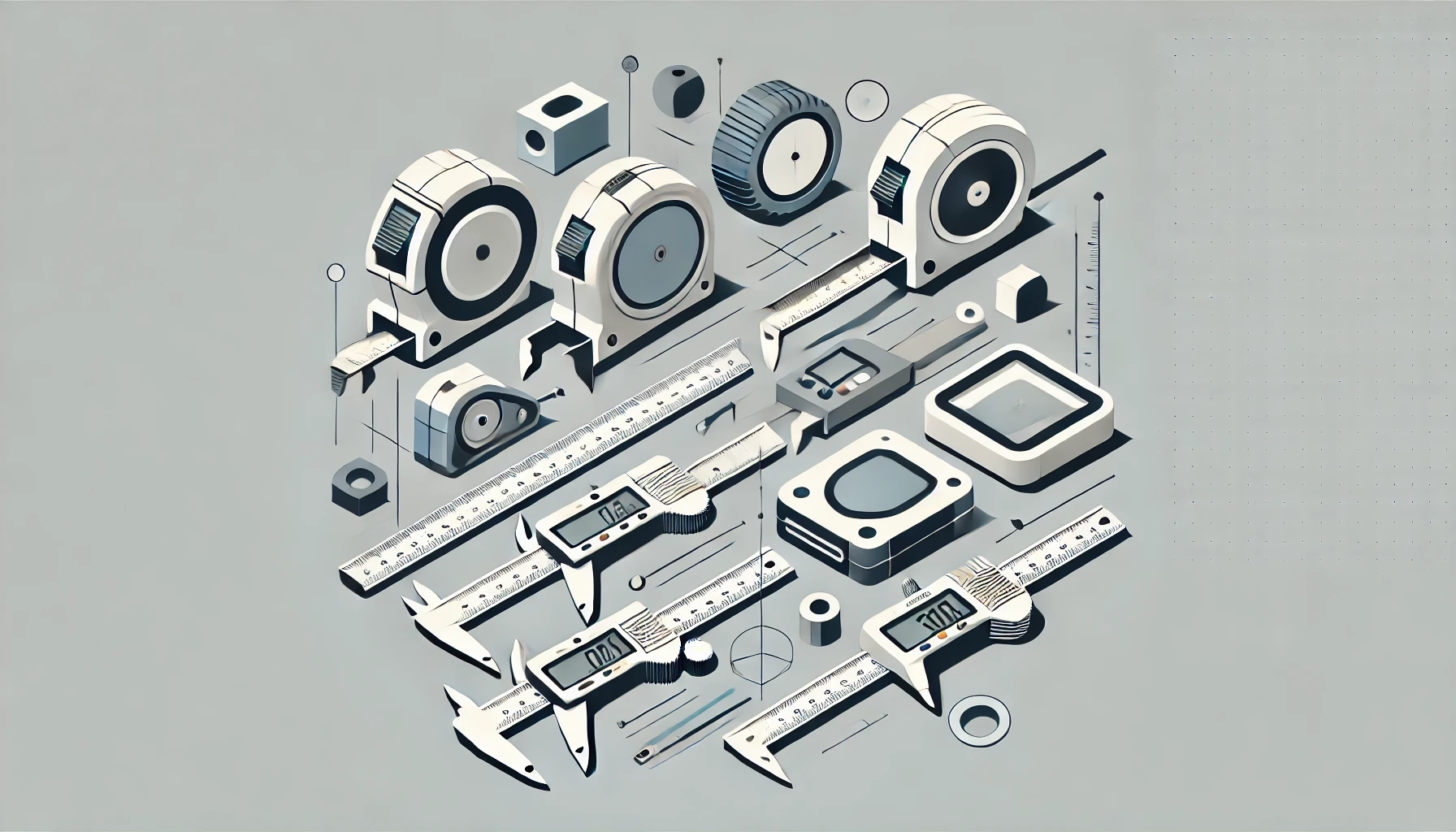Essential measuring tools for architects. 