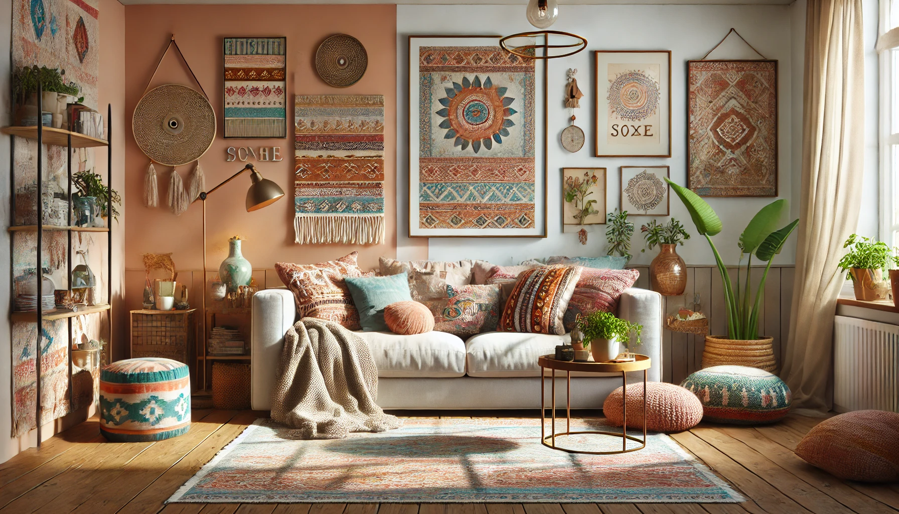 An example of Bohemian-style room.
