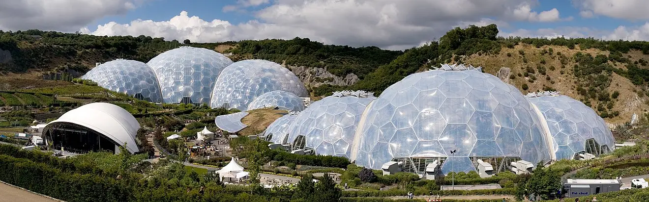 The Geodesic Domes Eden Project by Sir Norman Foster.
