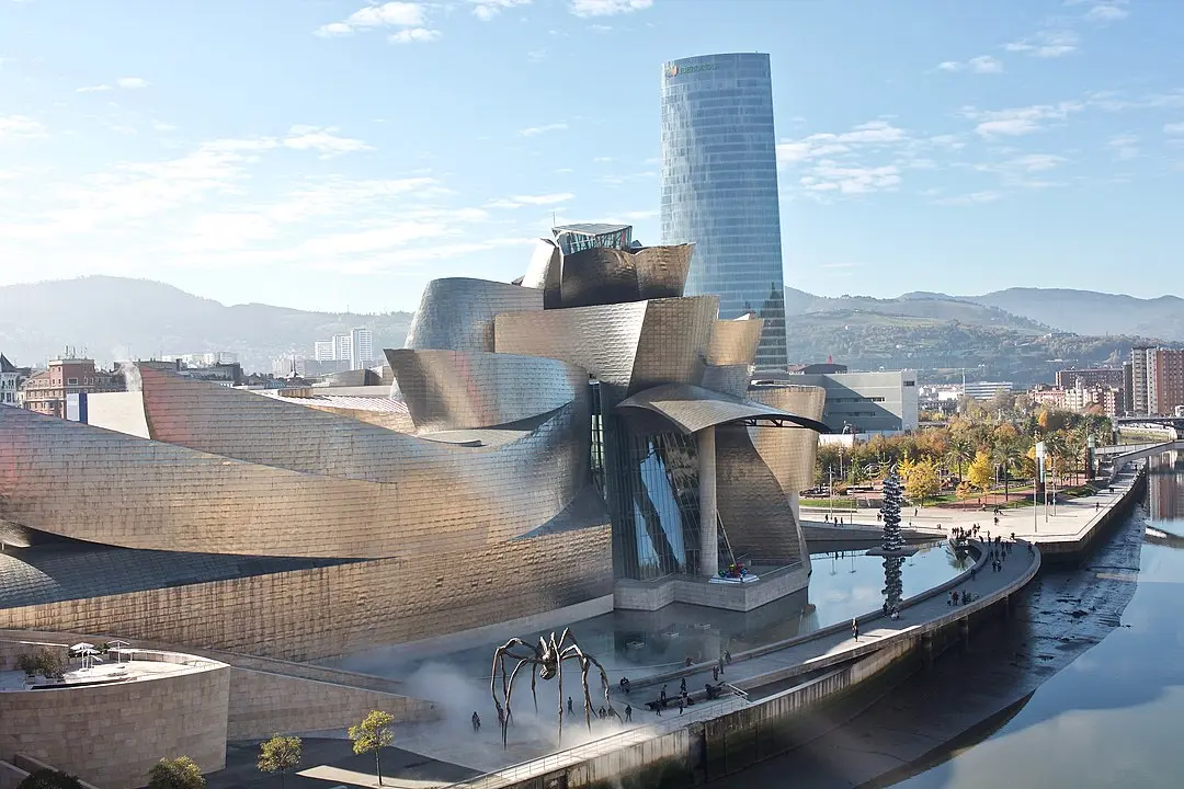 The Guggenheim Museum Bilbao by Frank Gehry.