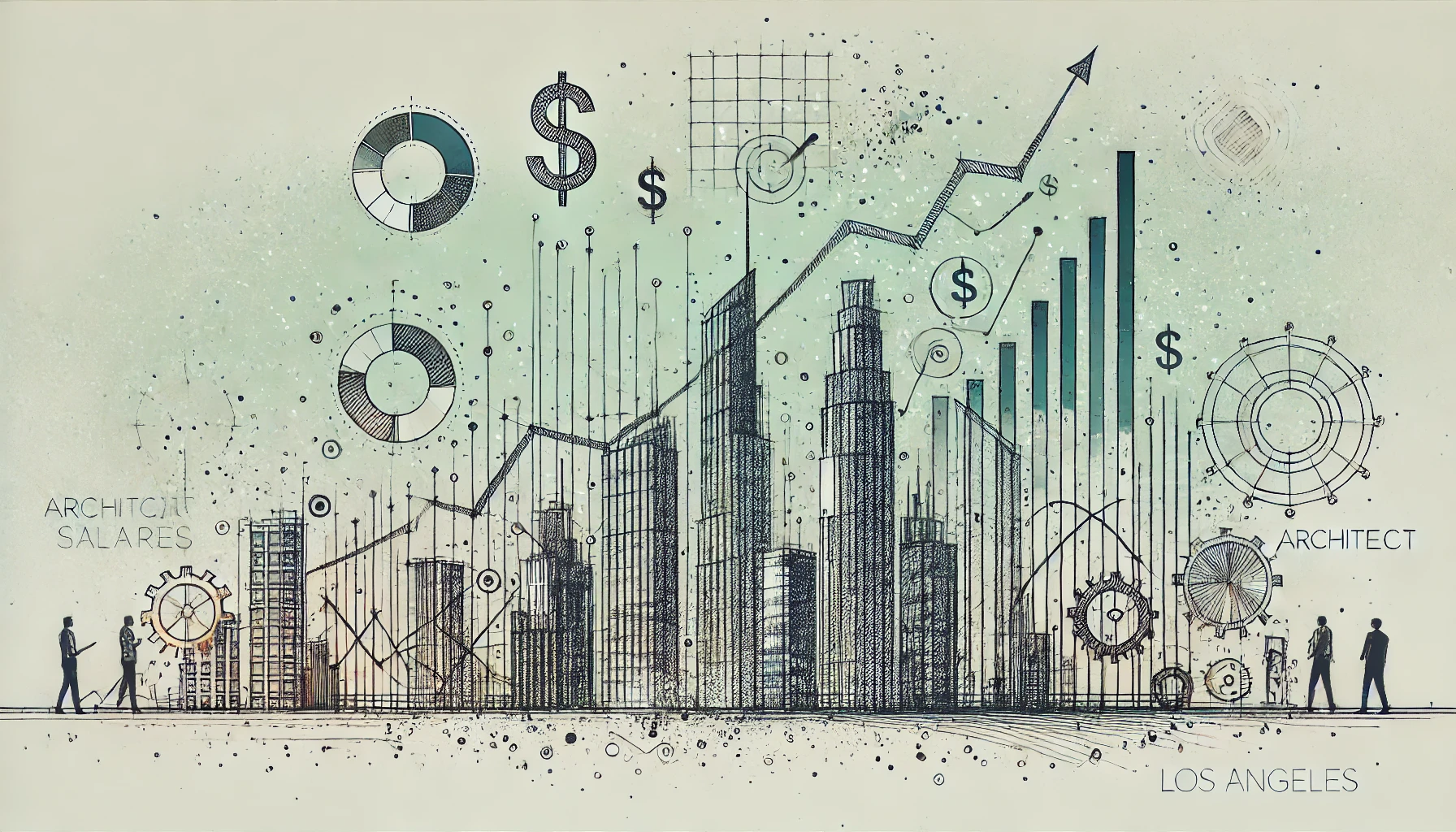 the concept of architect salaries and career growth in a major city like Los Angeles. 