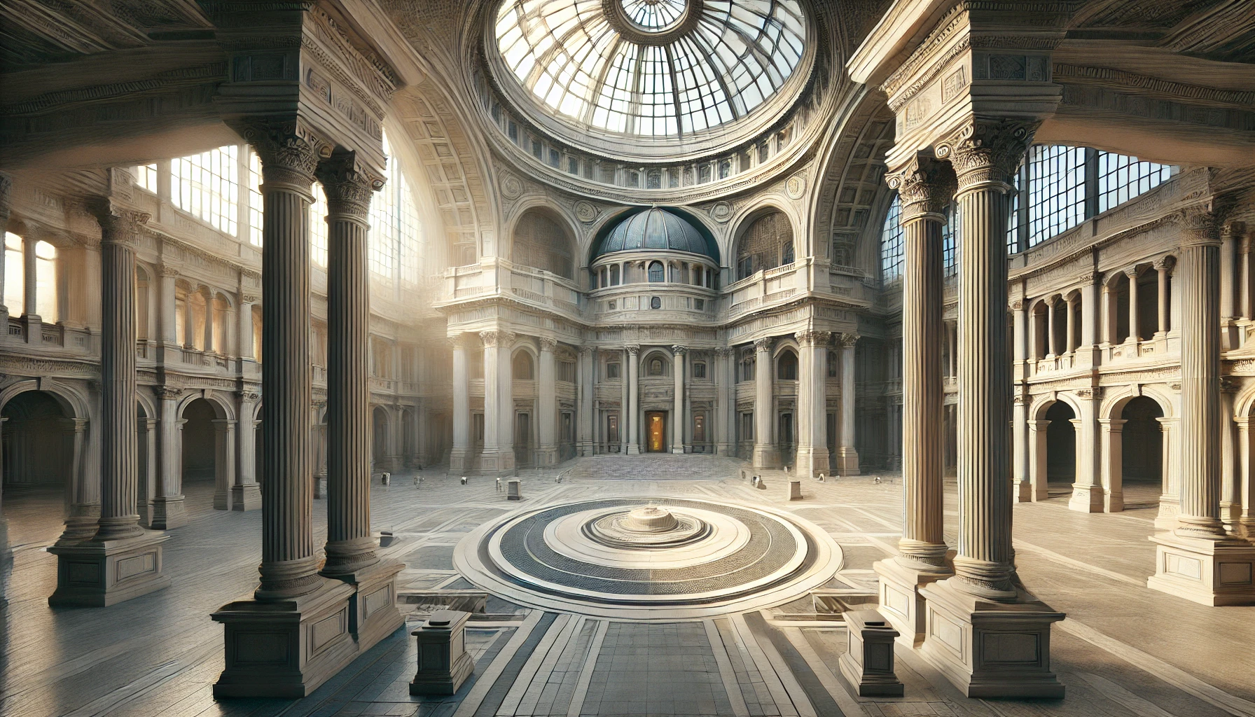 An architectural marvel that features a centralized plan, reflecting cultural values and historical context.