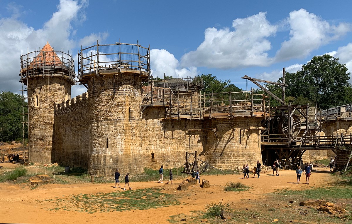Guédelon Castle progress as of late 2024.