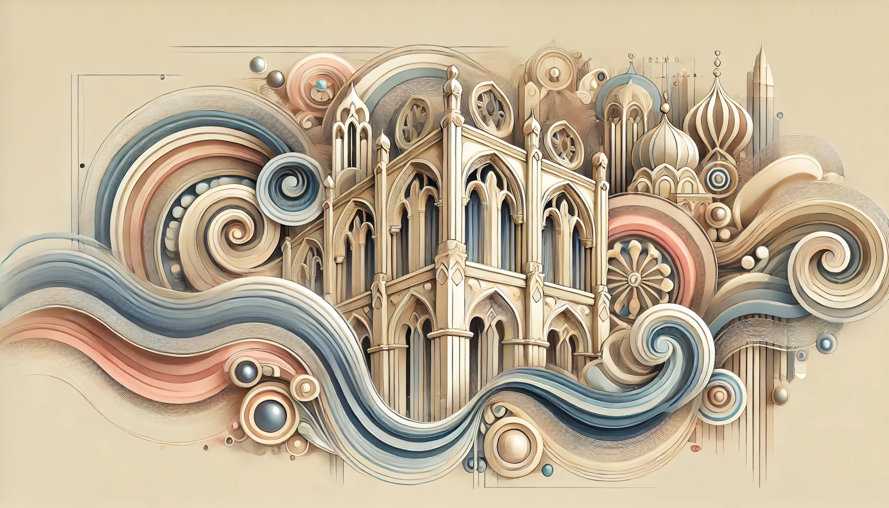 Representation of  Medieval Design and Architecture.