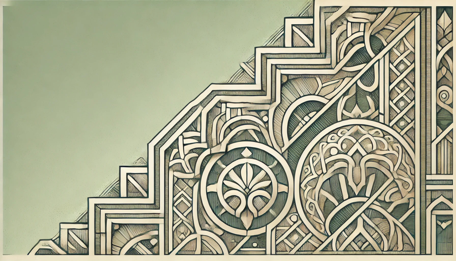 An example of Stone inlay work in architecture and design. 