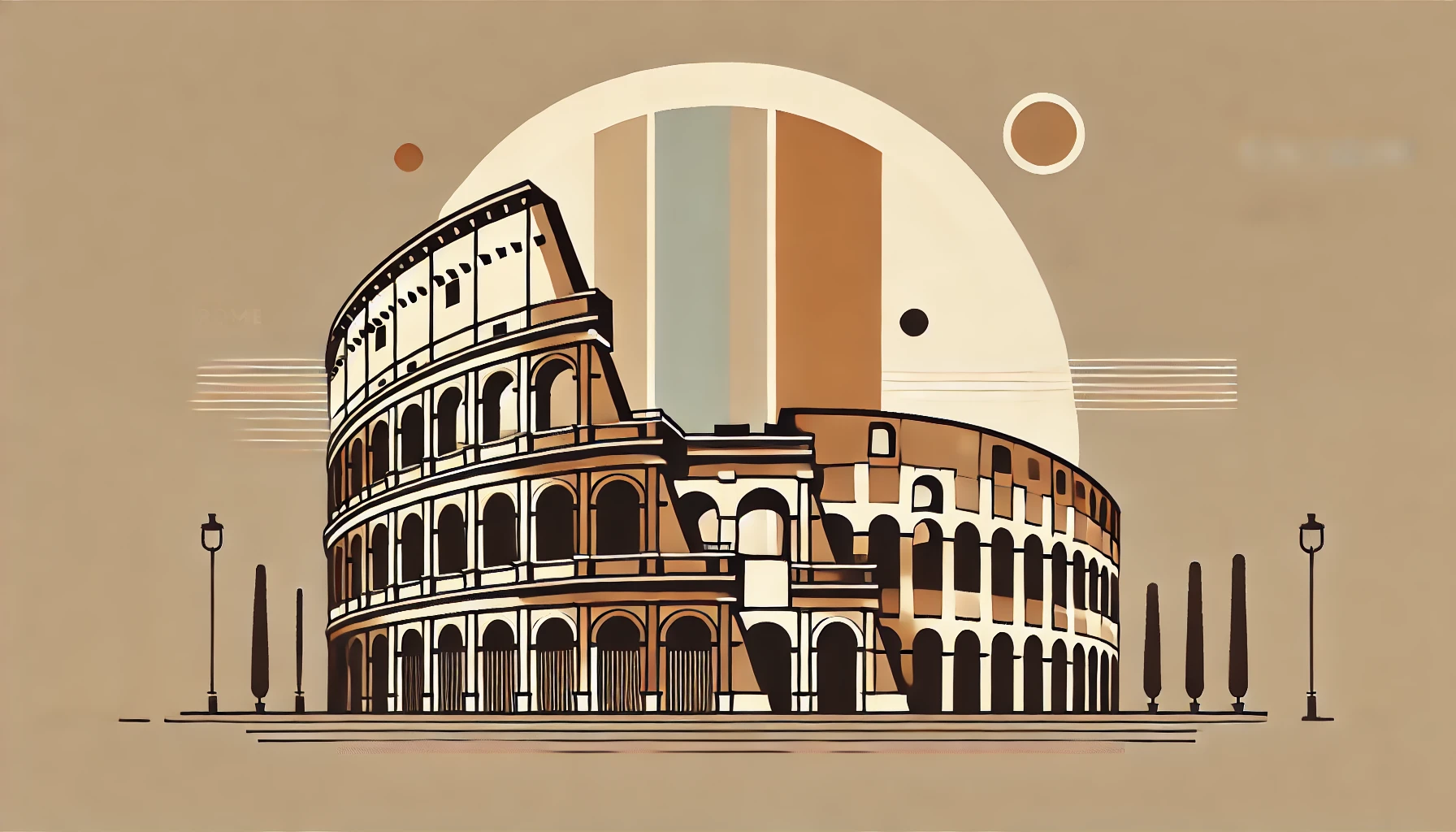 the colosseum in rome focusing on its iconic arches and circular structure