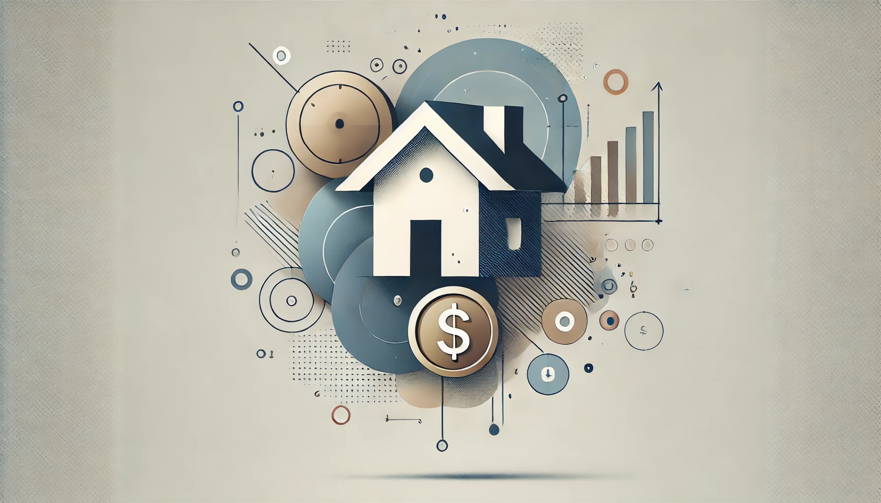 Representing the concept of the cost of building your own house.