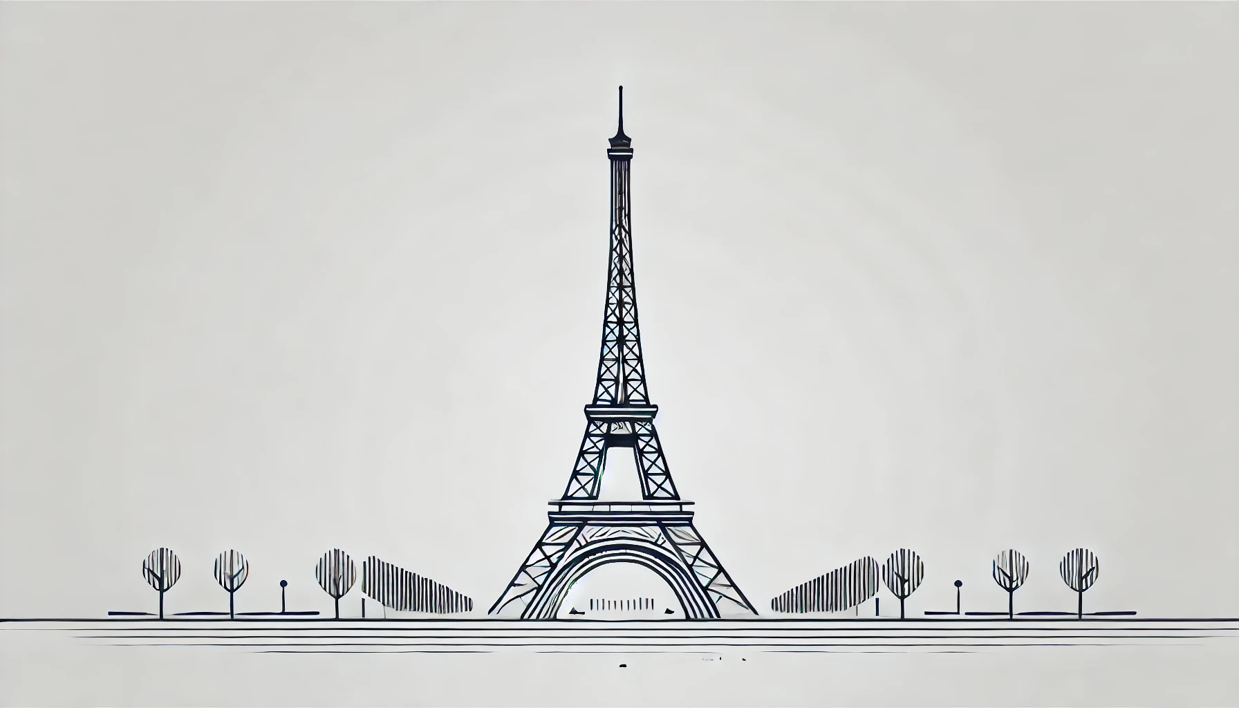 a new illustration of the Eiffel Tower