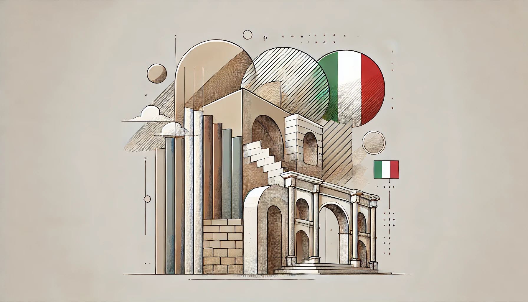abstract hand-drawn design inspired by brick stone and stucco