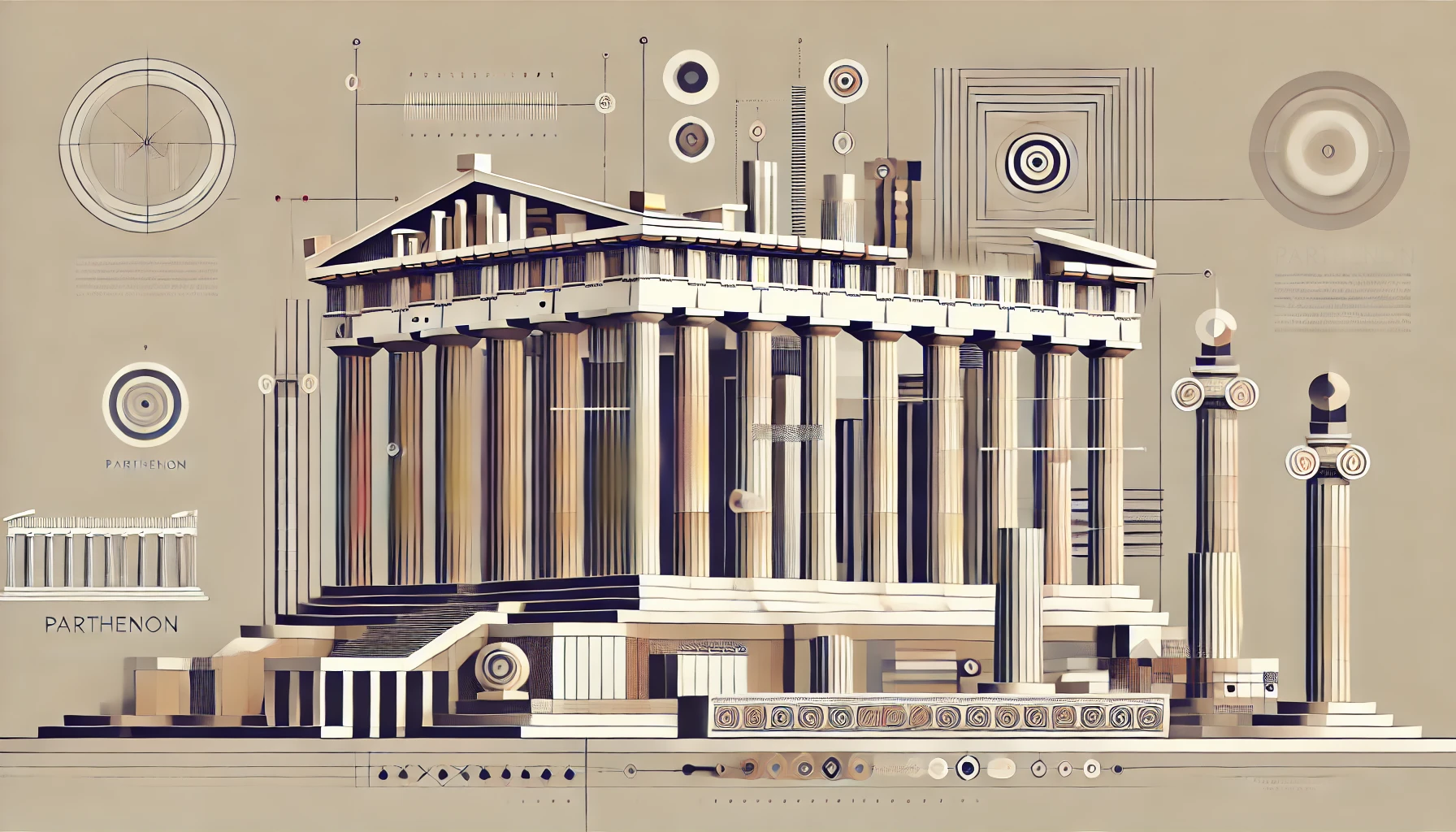  the Parthenon's architectural secrets, focusing on key elements such as its iconic columns and pediments