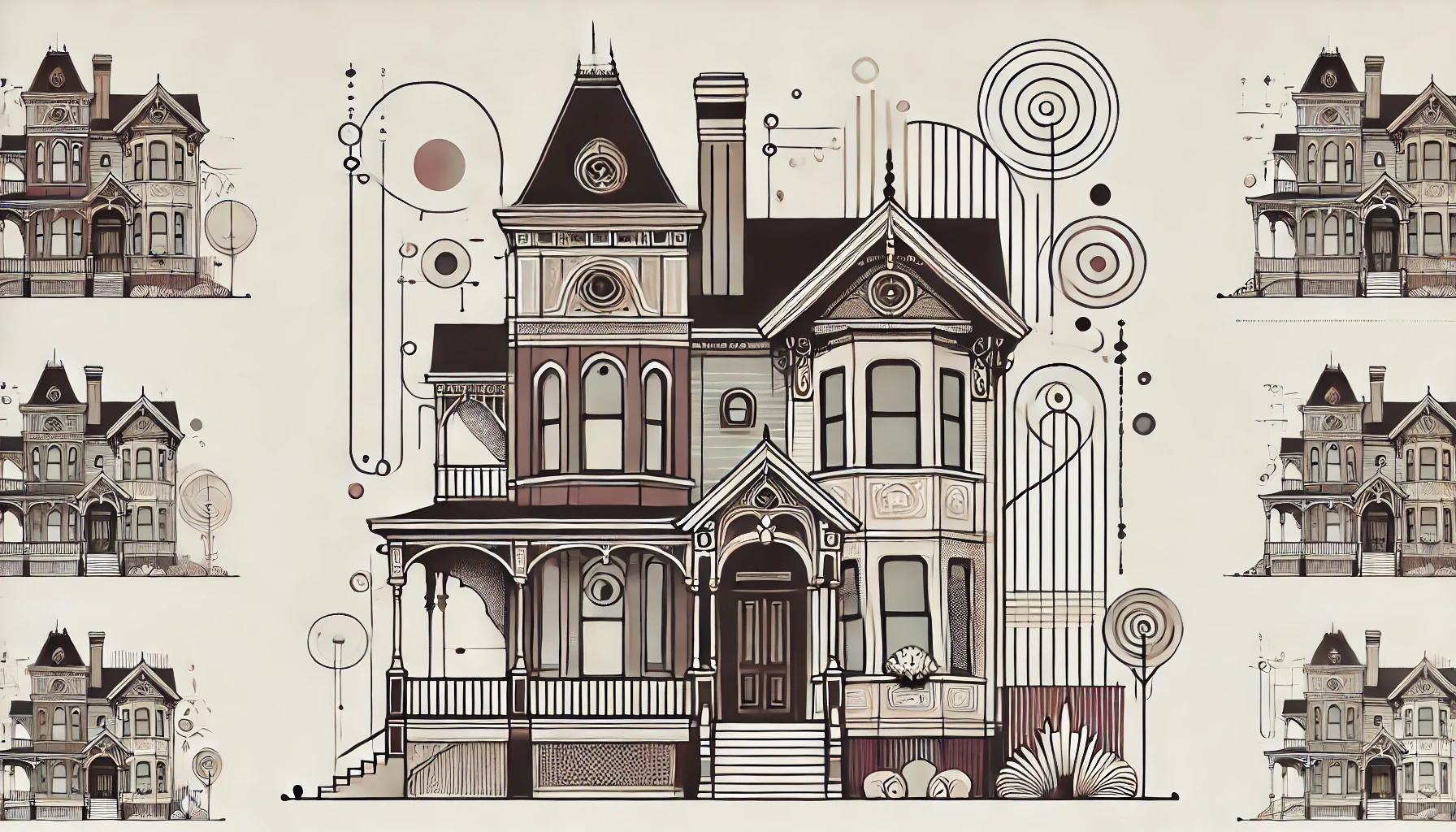 victorian design with modern trims steep rooflines
