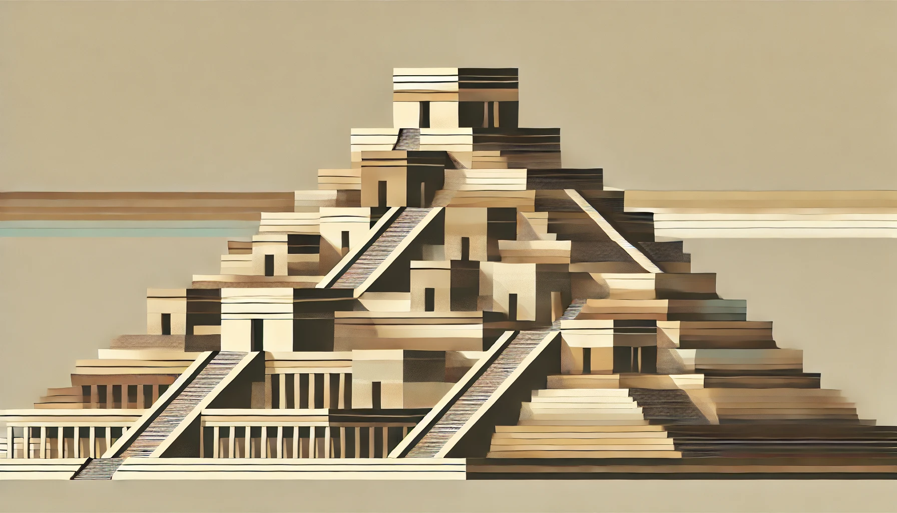 architectural features of the ziggurat at ur