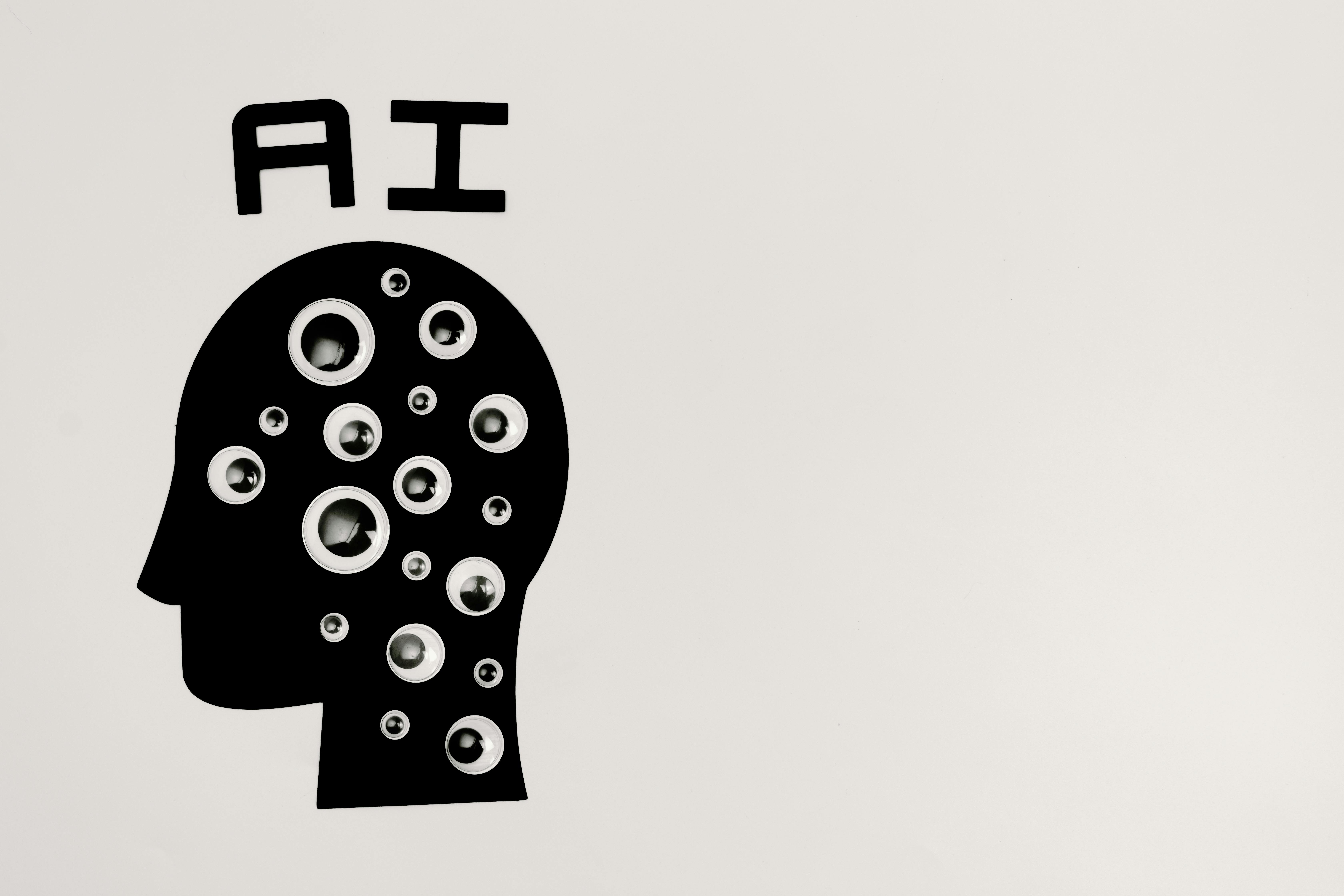 Illustration of artificial intelligence on a wall, symbolizing its integration into architecture.