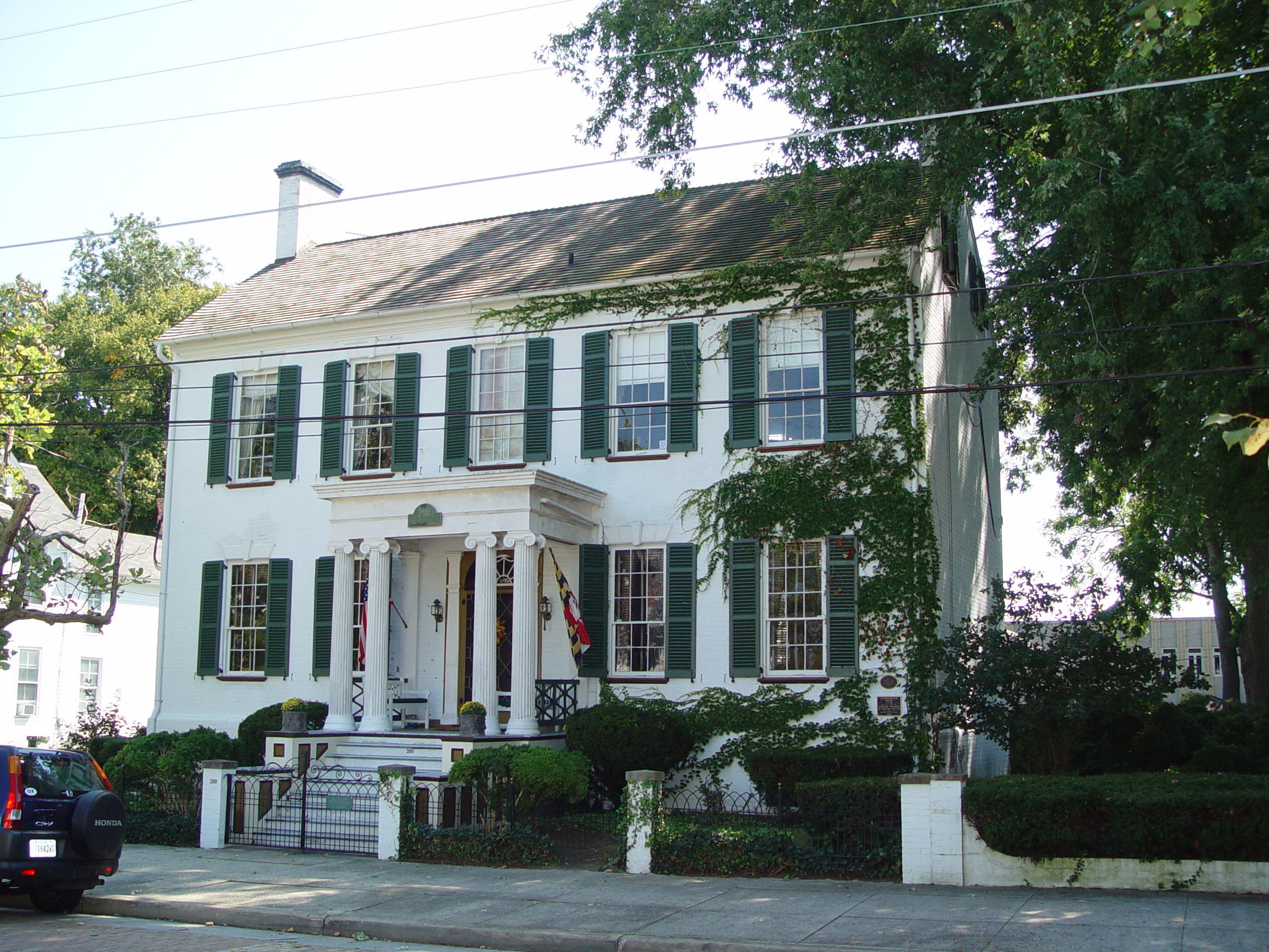Goldsborough House, an 18th-century Federal style mansion.