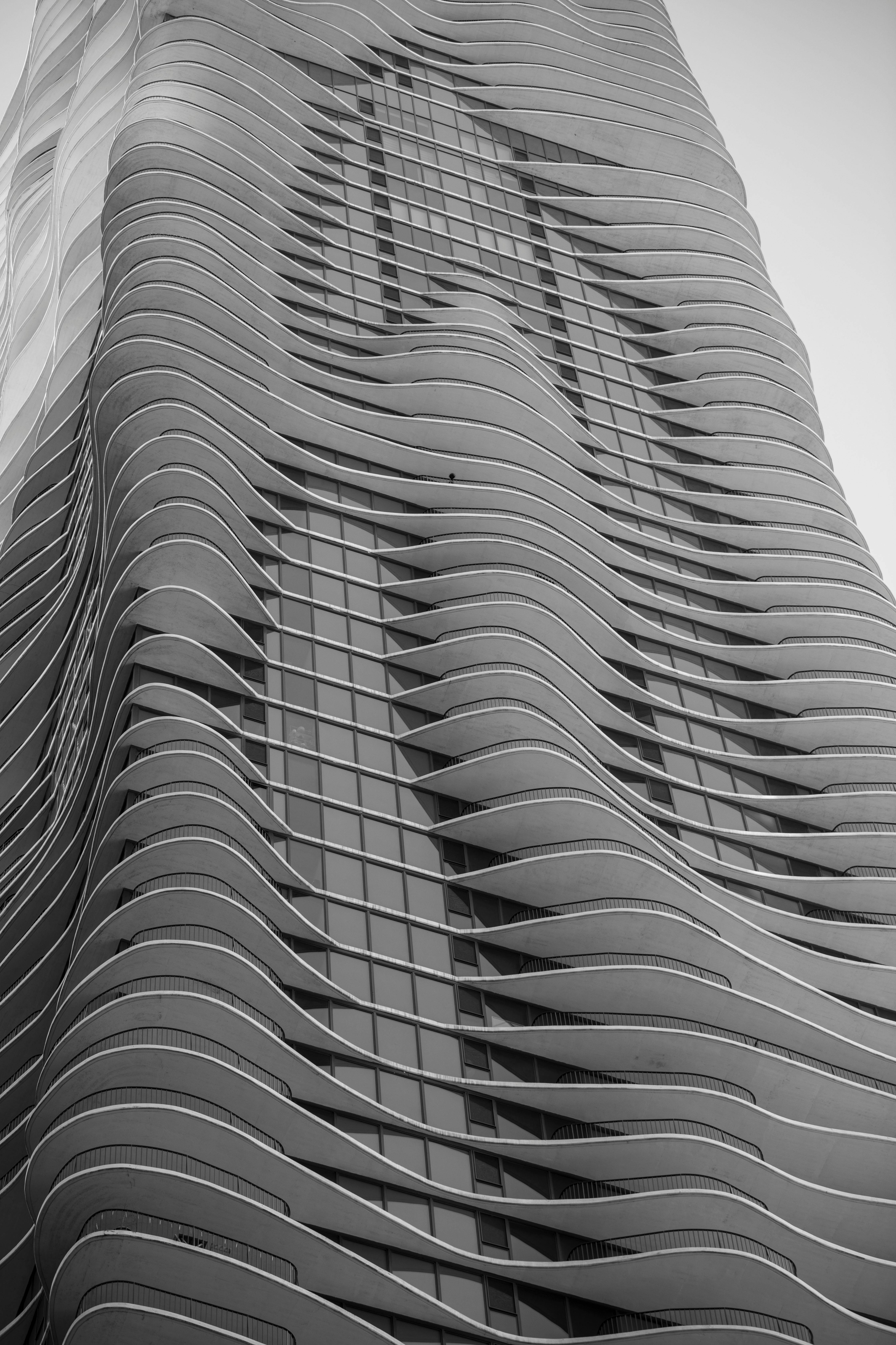 Jeanne Gang's Aqua Tower in Chicago, featuring distinctive curvilinear balconies and innovative design.