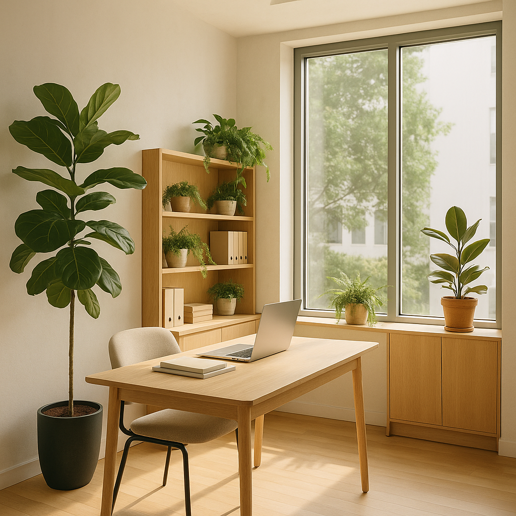 Small biophilic office design