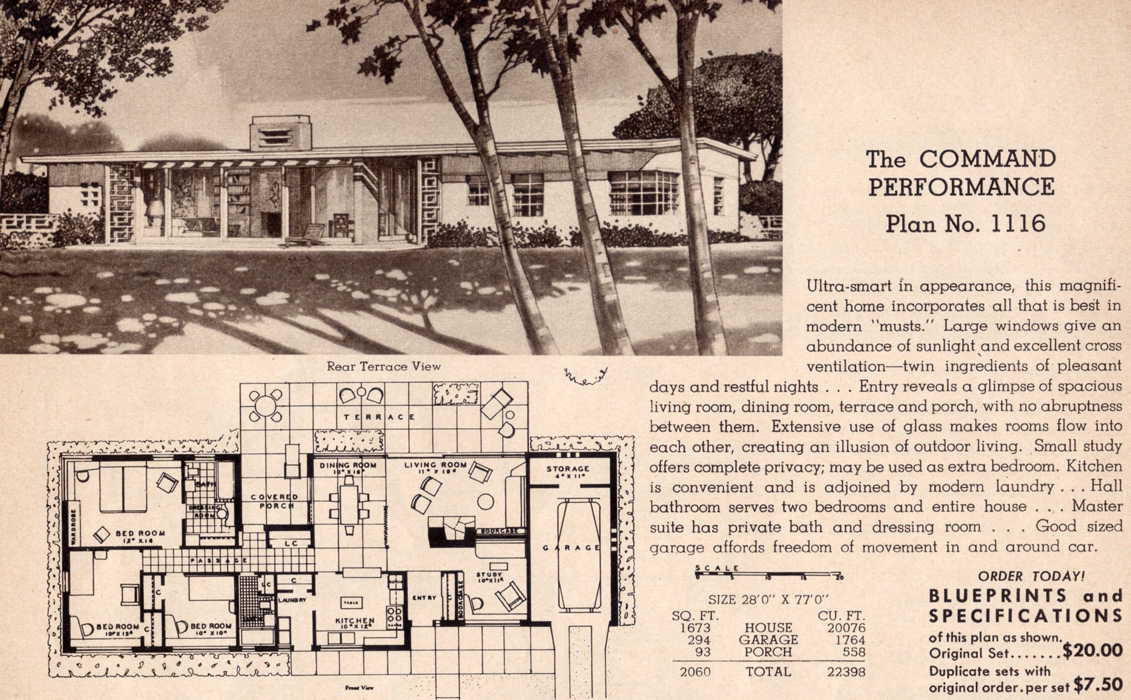 1956 home planning booklet cover with illustrated house.