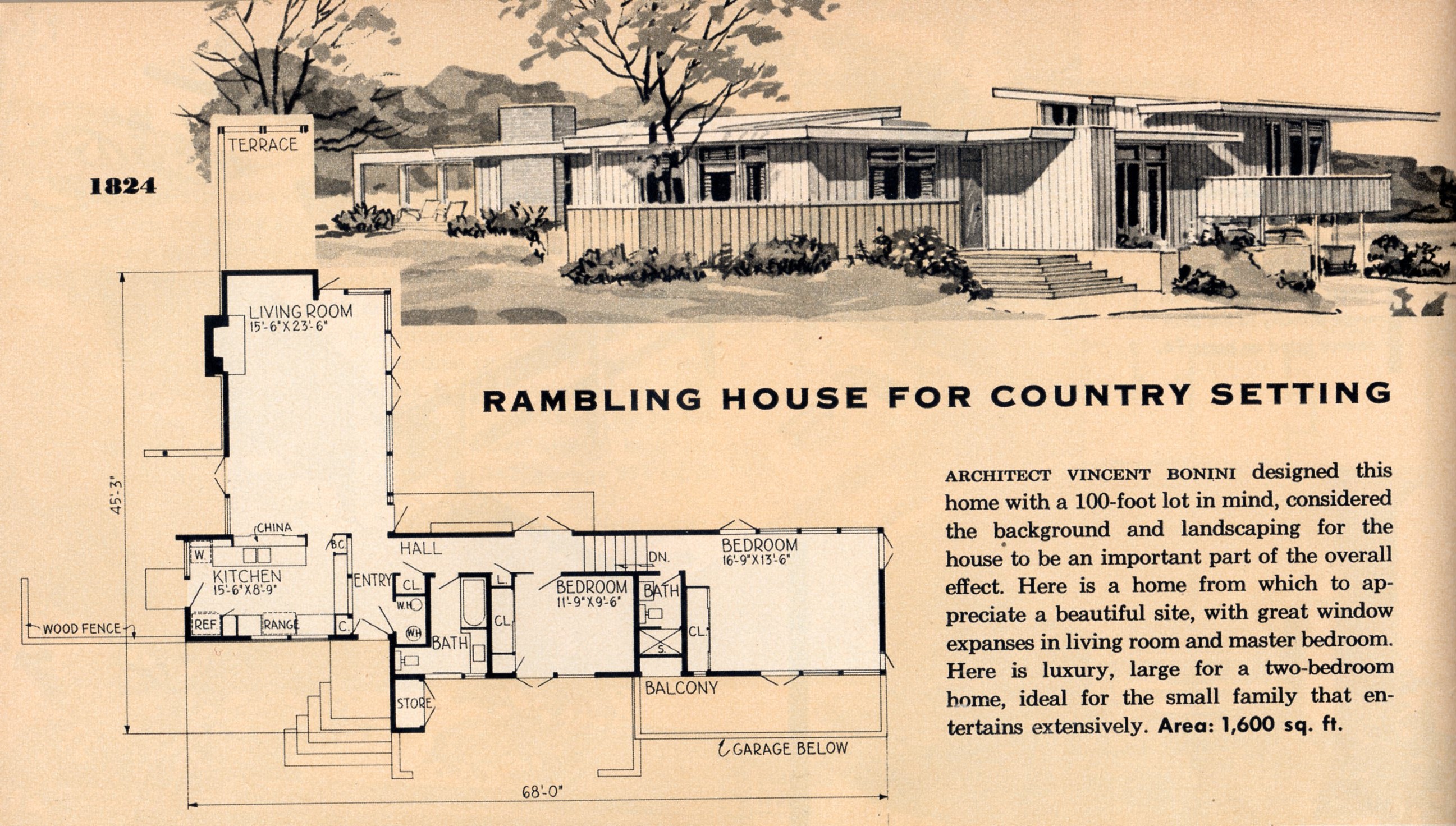 1956 guide showing home design instructions.