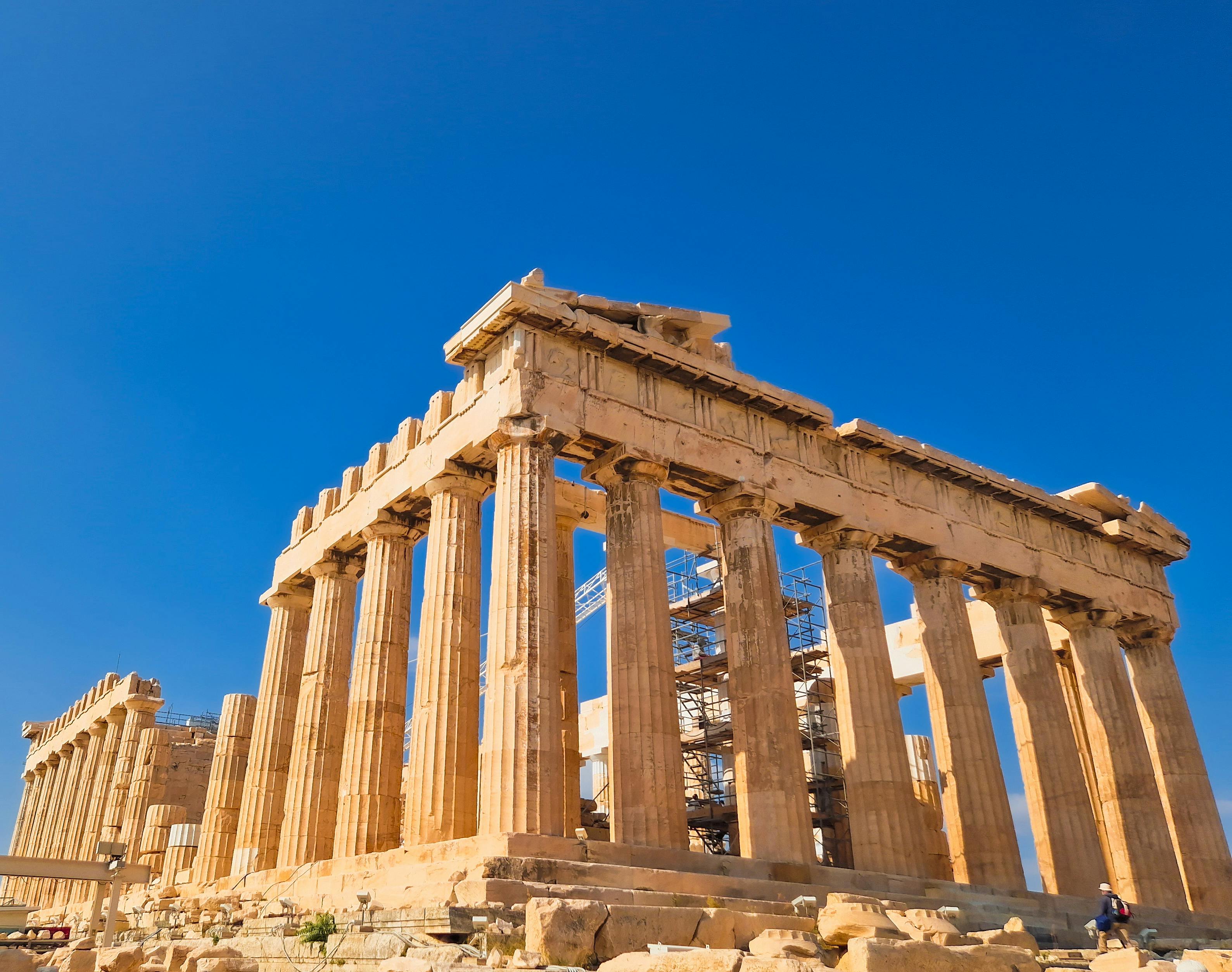 The Parthenon on Acropolis hill in Athens.