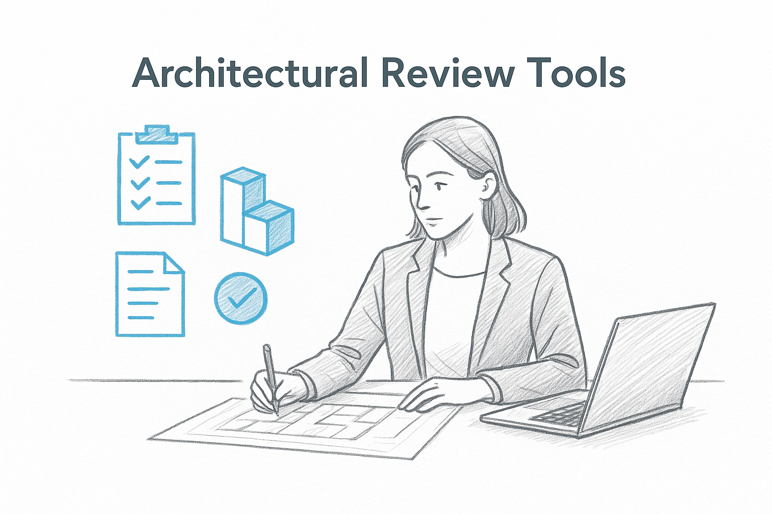 Infographic outlining architectural design quality process.