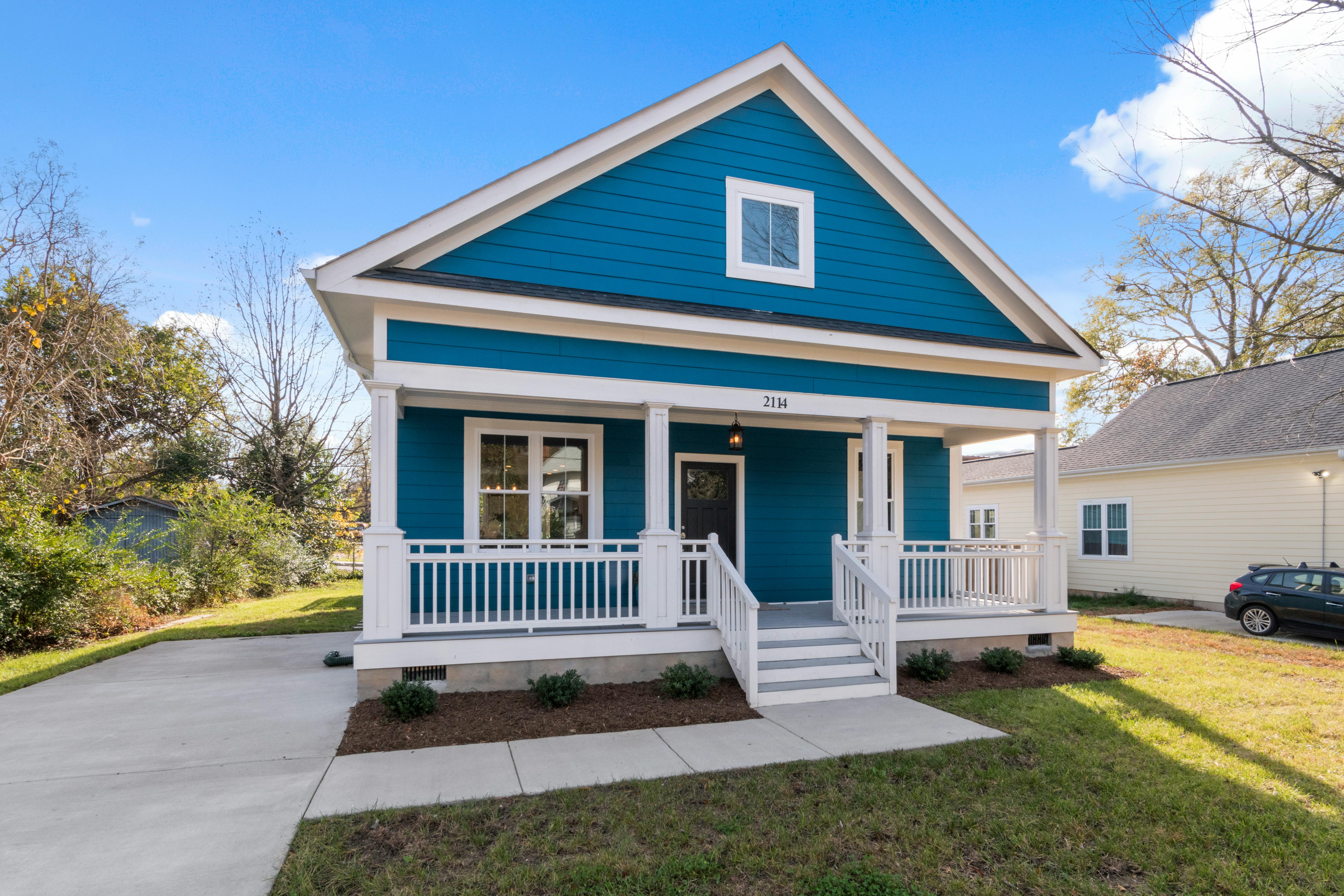 Small American bungalow-style house with traditional features and modest size.