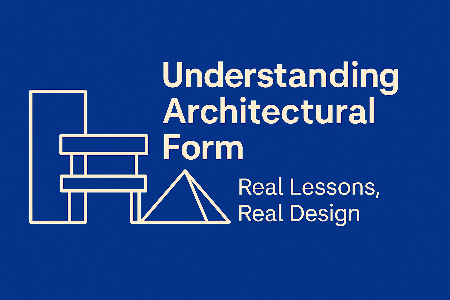 Basic architectural forms, highlighting simplified geometric building shapes for design reference.