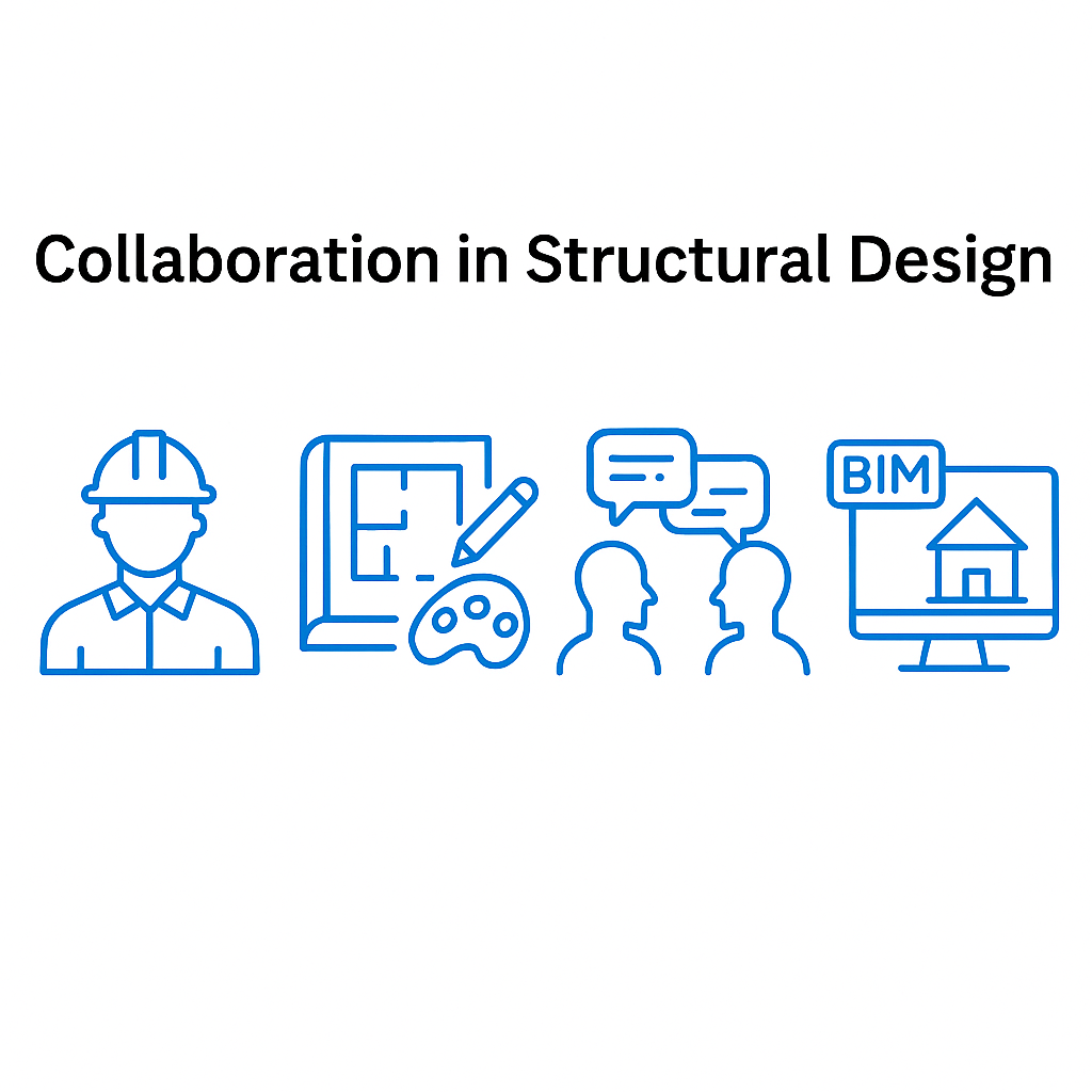 Infographic showing collaboration in structural design.