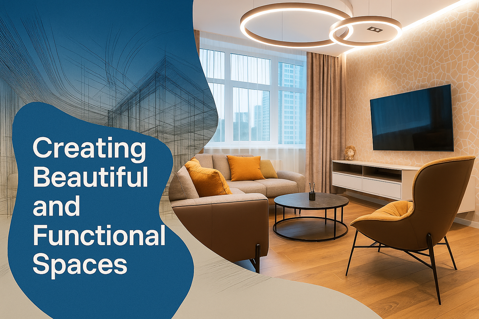 Interior showcasing a balance of style and function.