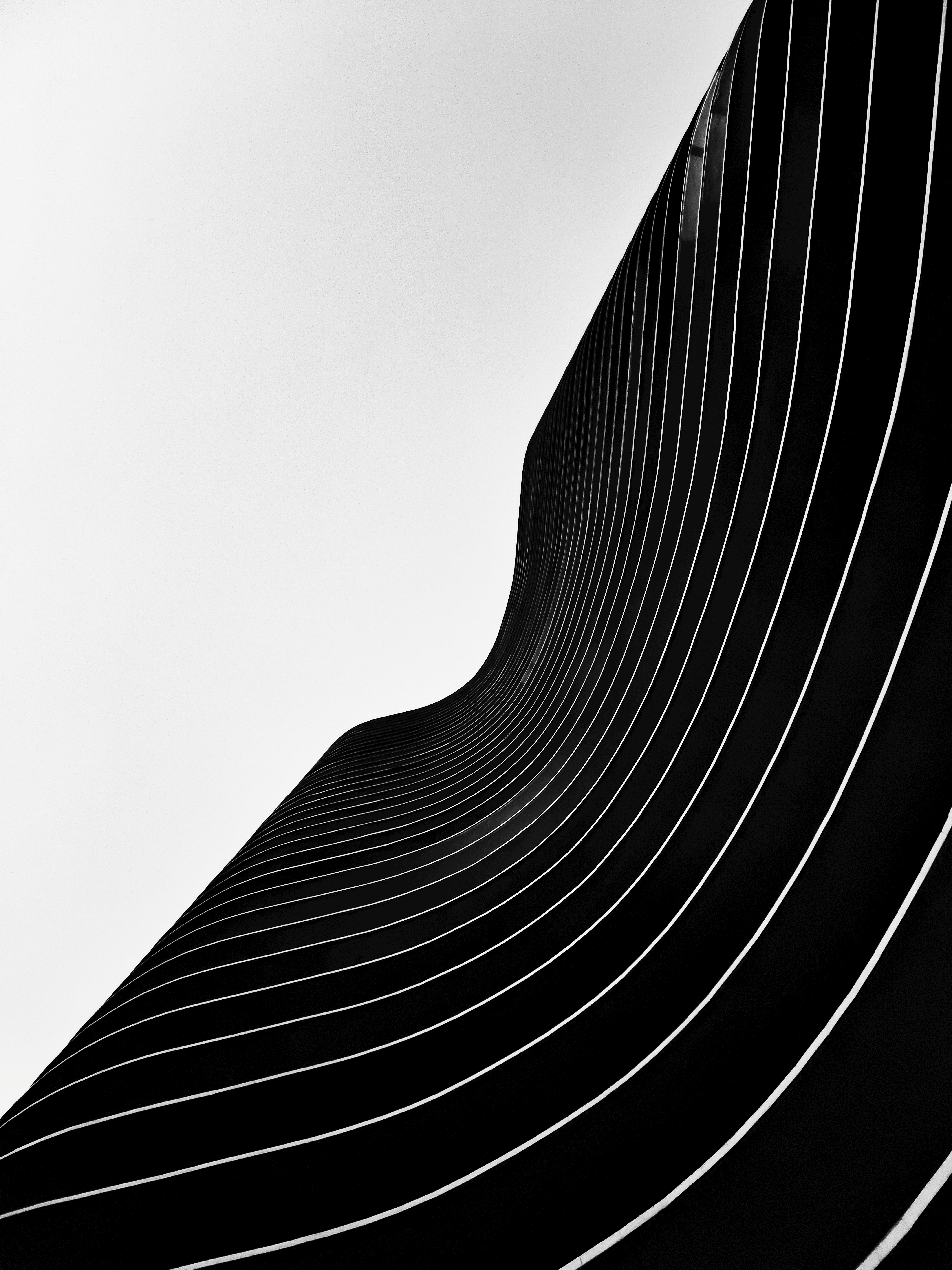 Building with smooth, flowing organic shapes and curved forms.