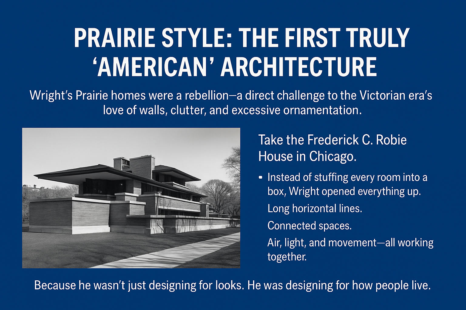Prairie-style home with strong horizontal lines and open layout.