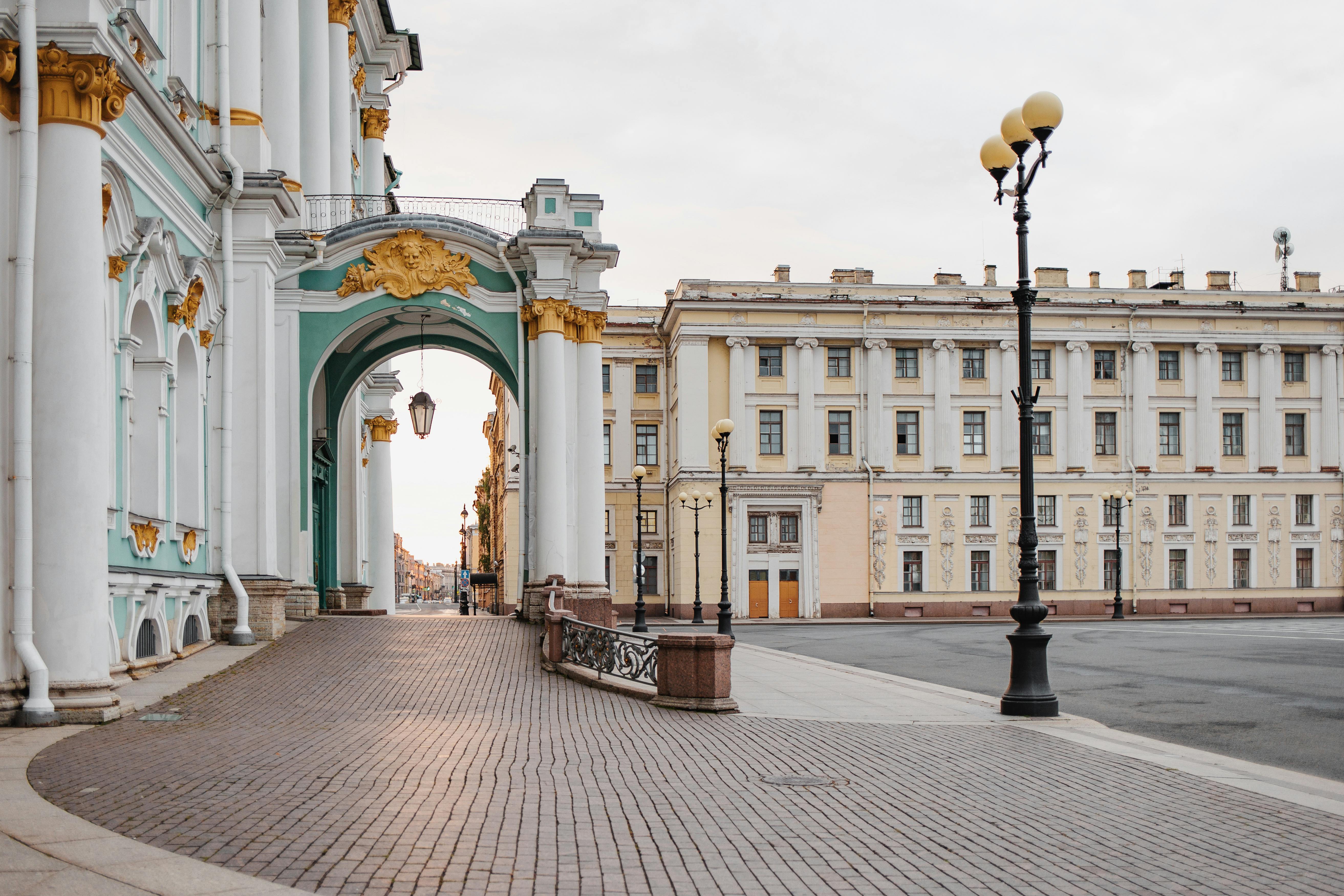 Winter Palace in Saint Petersburg, Russia.