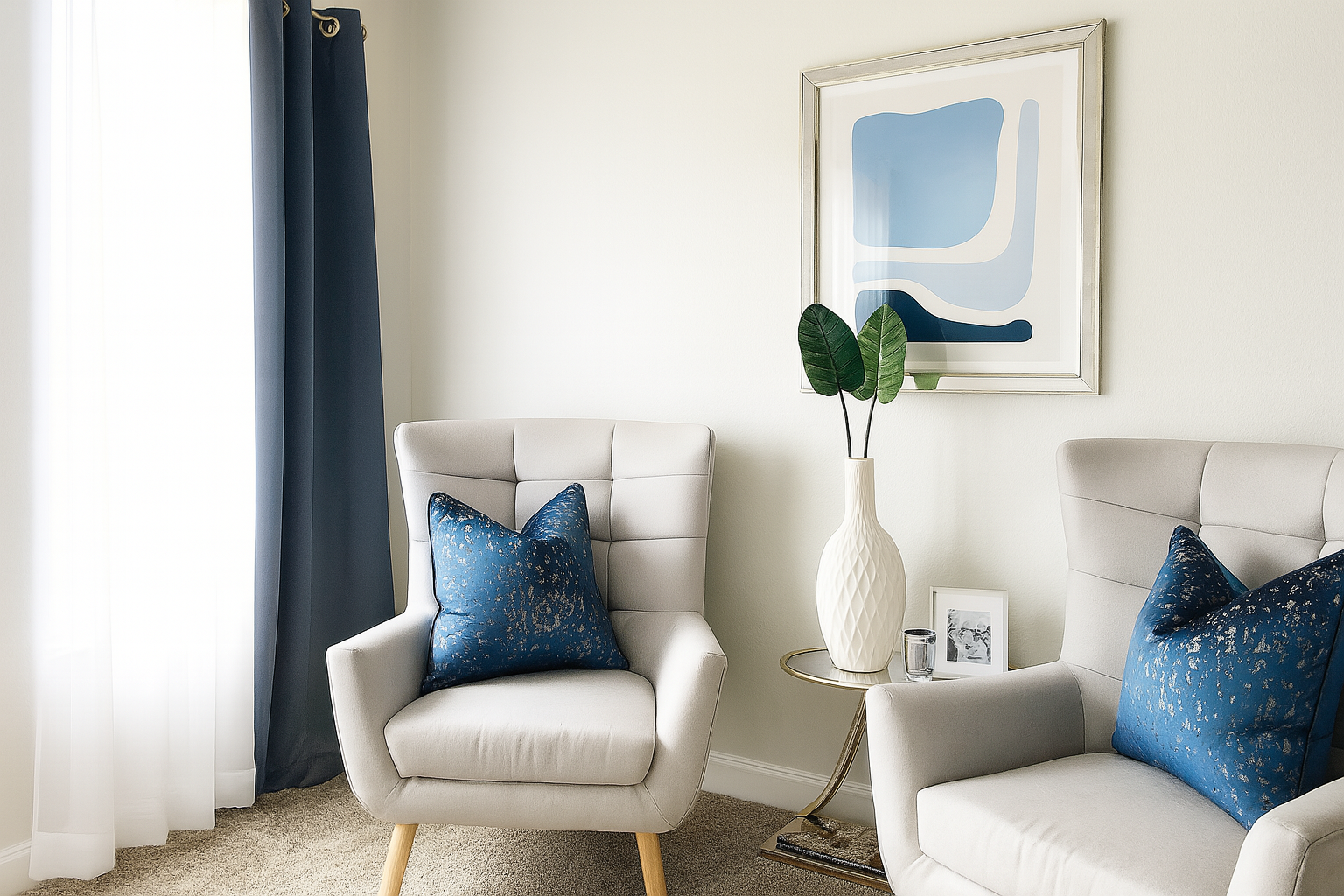 Illustration showing different home decor styles like modern, rustic, and minimalist.