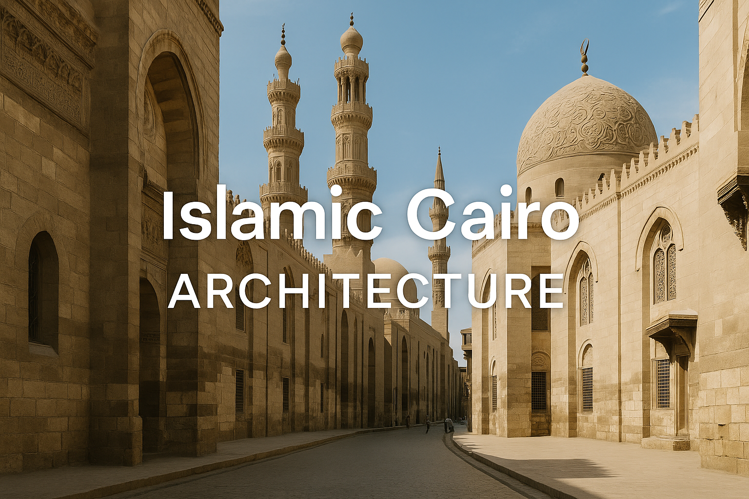 Historical timeline of Islamic architecture in Cairo with major styles and sites.