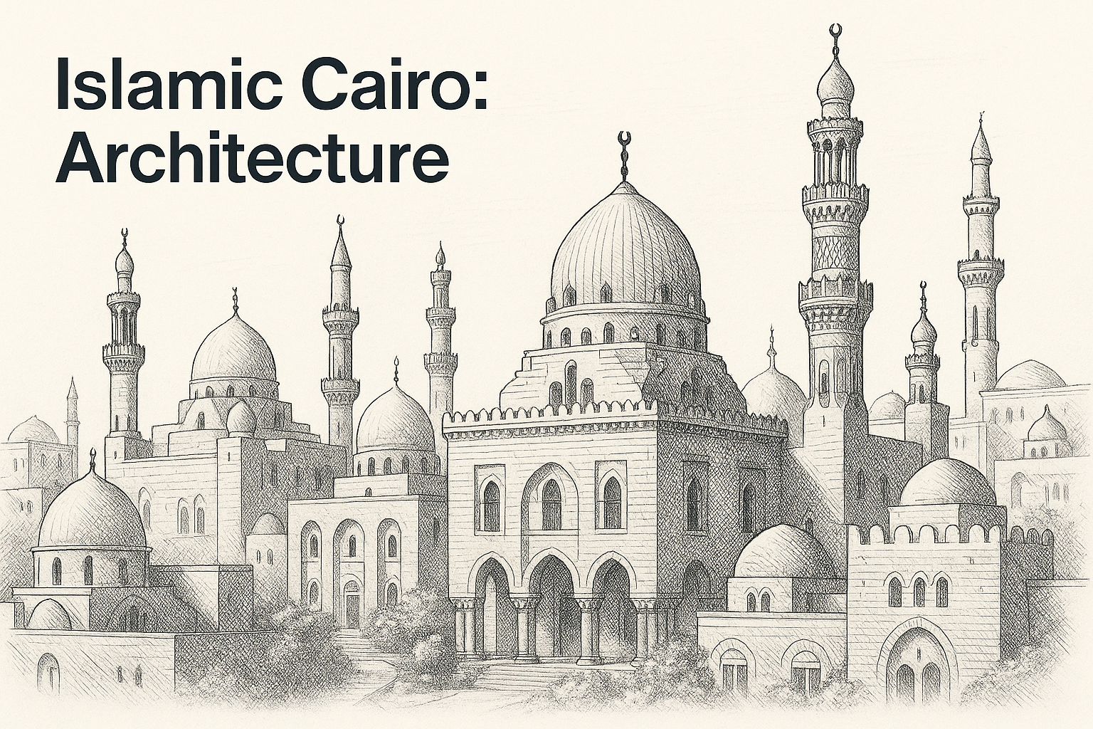 Restoration efforts in Islamic Cairo using modern tools and traditional methods.