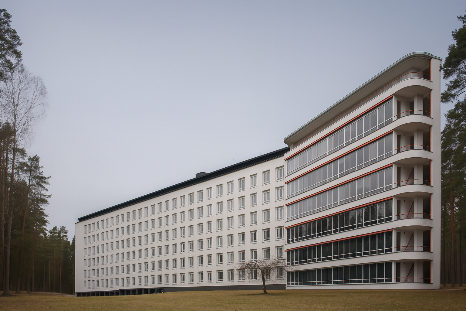 Paimio Sanatorium in Finland designed by Alvar Aalto.