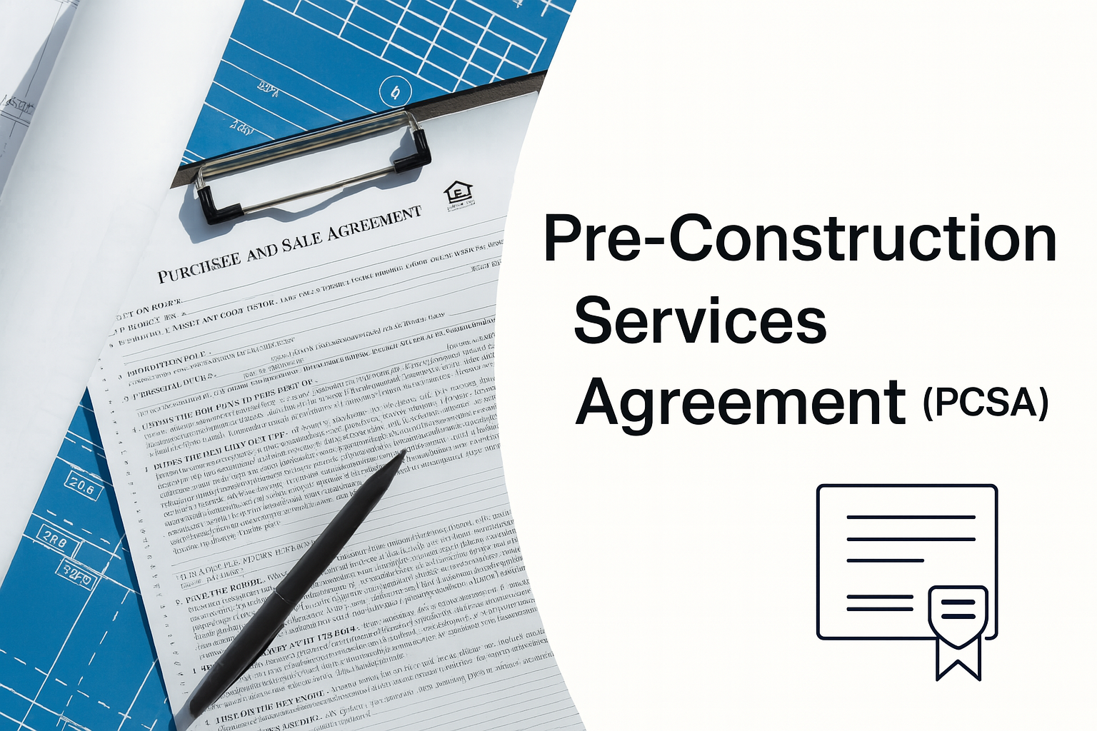 Document outlining scope of pre-construction services agreements.