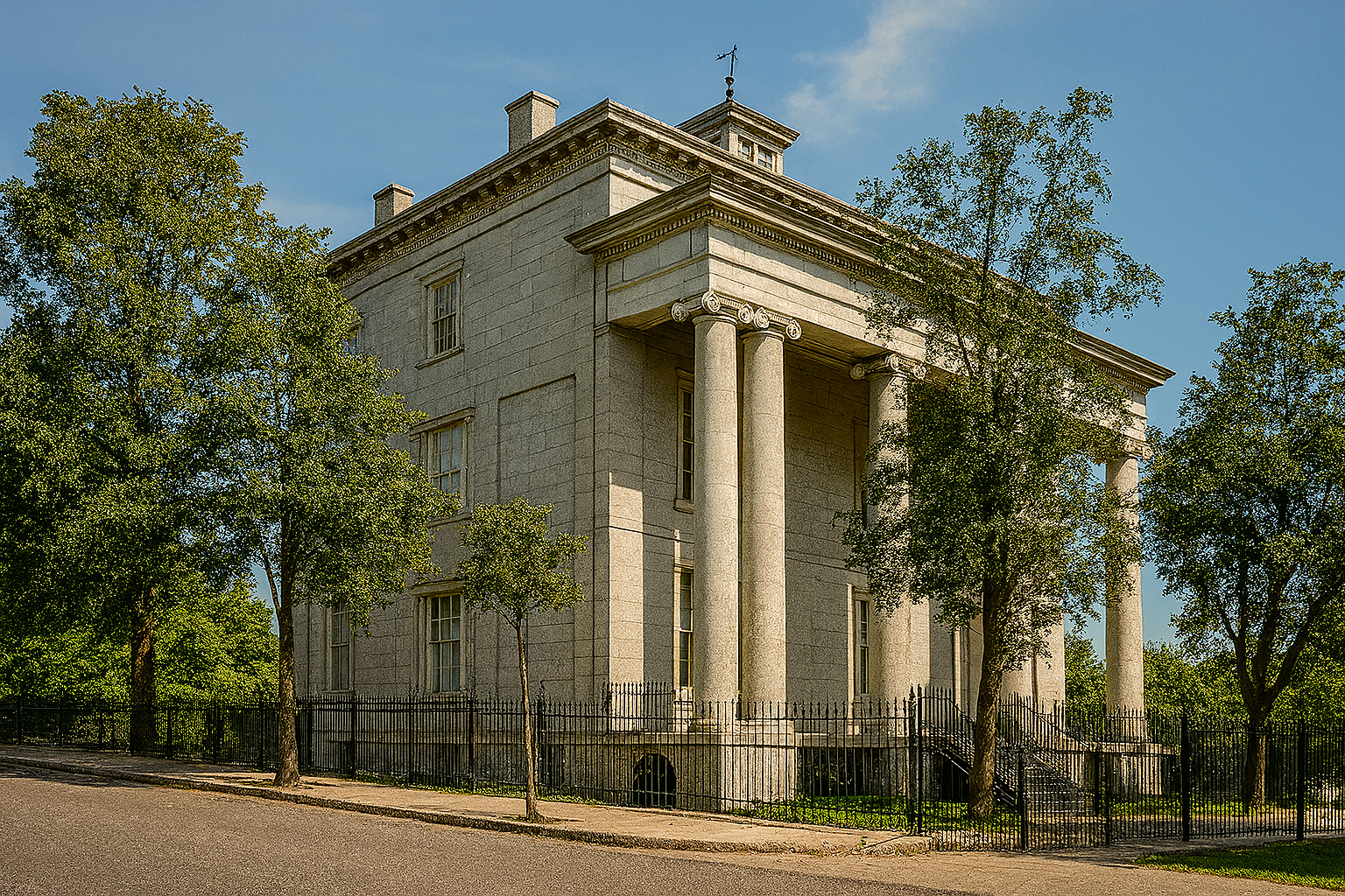 Historic White House of the Confederacy in Richmond, Virginia.