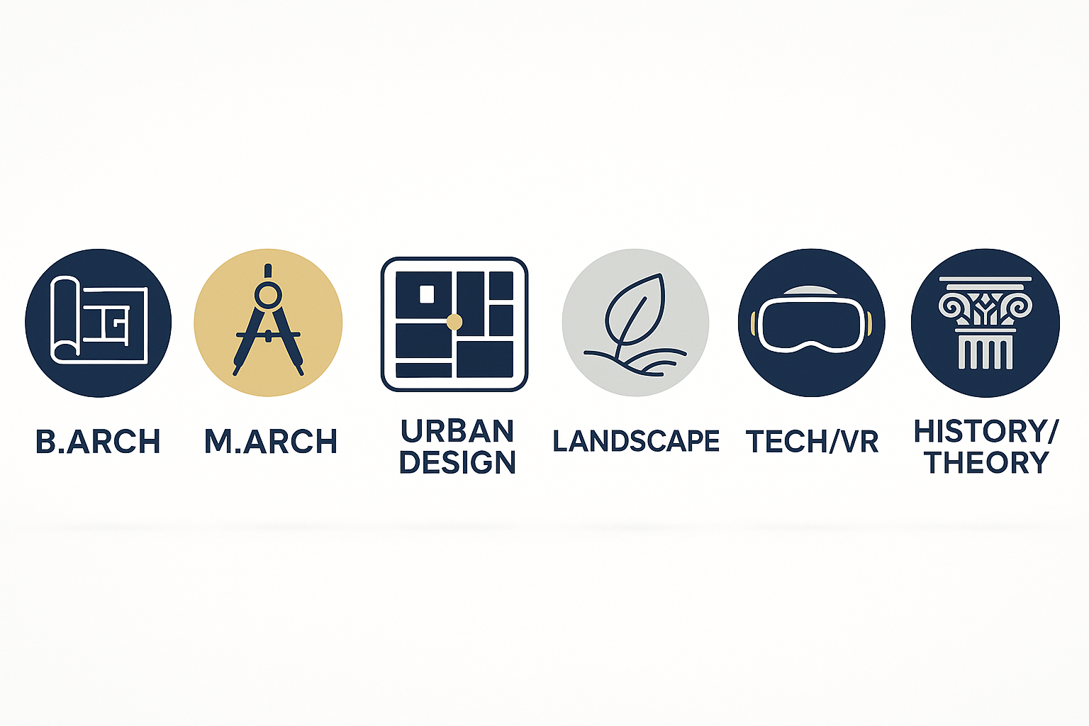 California architecture programs including B.Arch, M.Arch, urban design, landscape, tech, and theory.