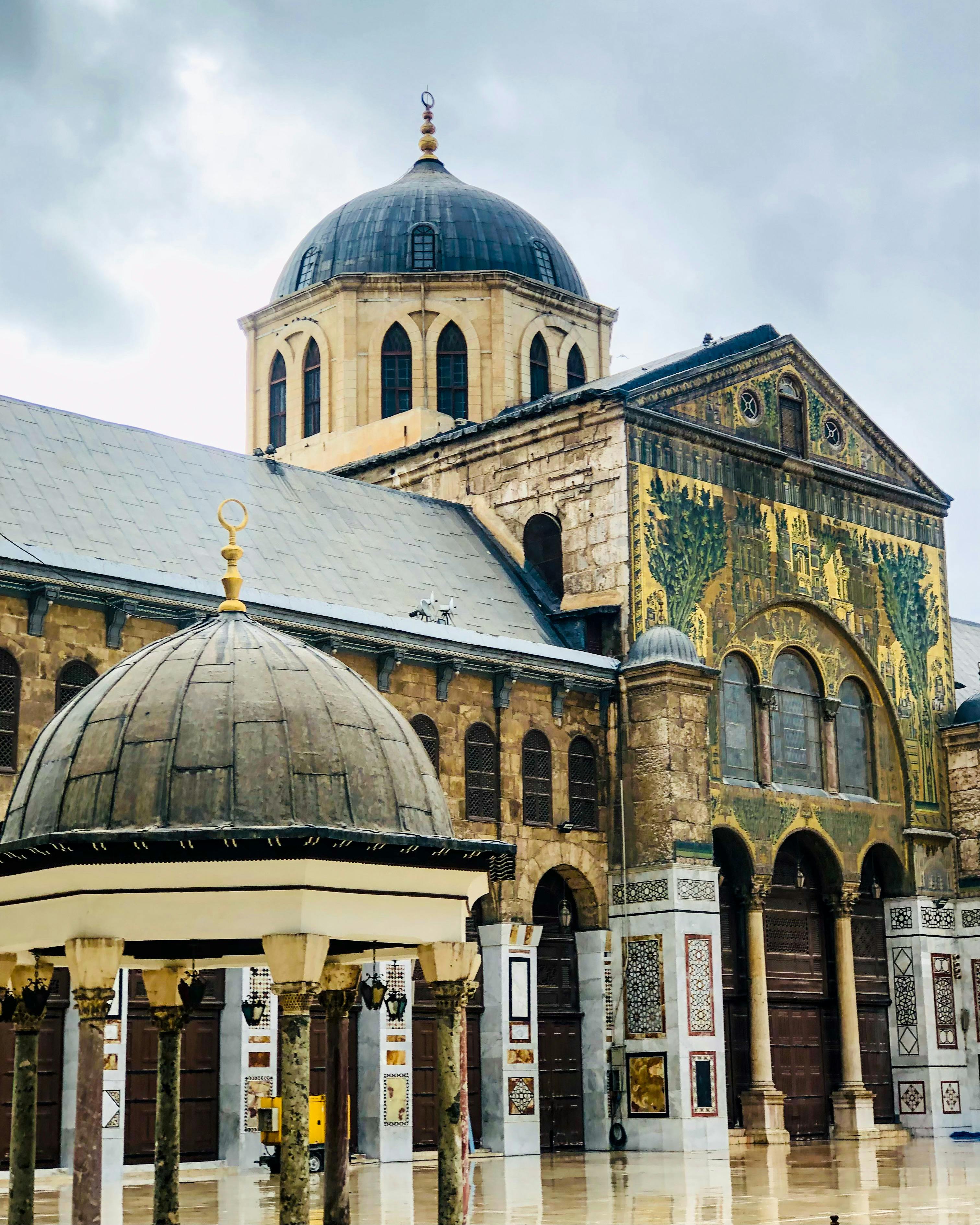 Courtyard of Great Mosque of Damascus.