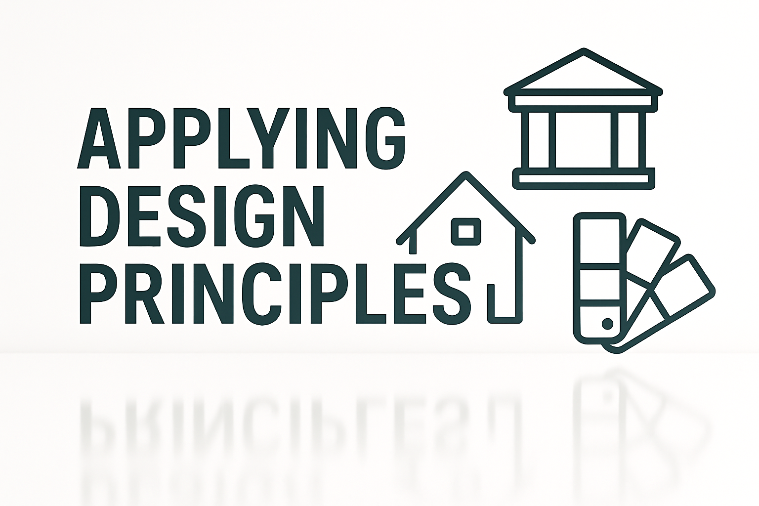 Visual of design principles applied in architecture and interiors.