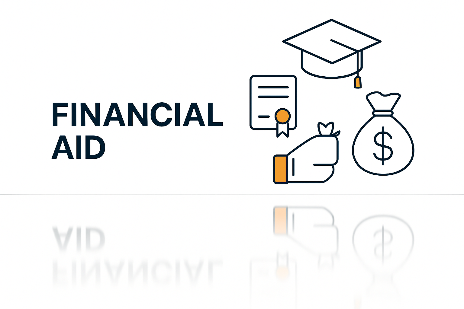 Illustration on financial aid for architecture students.