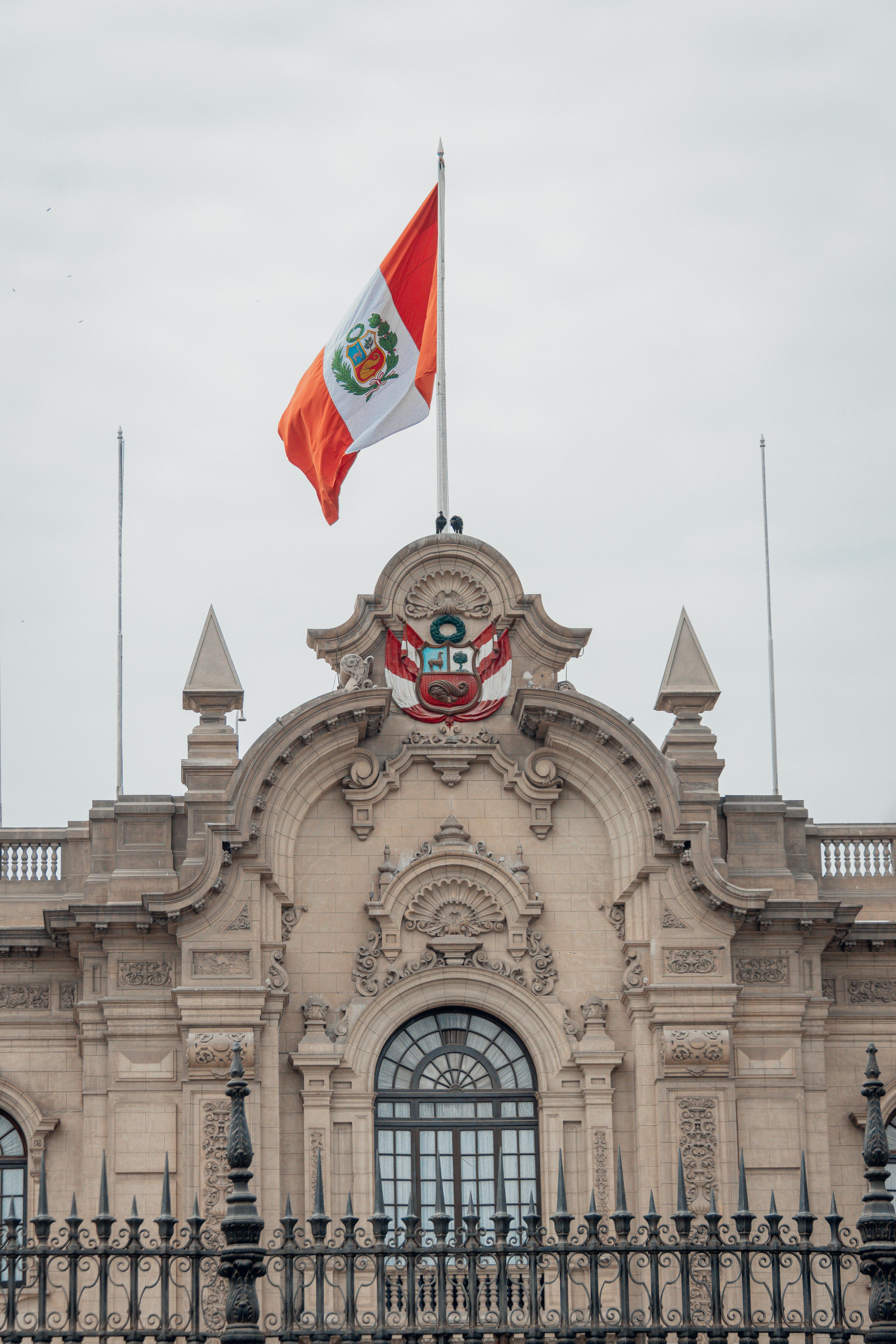 Facade of the Government Palace in Lima showing design principles.