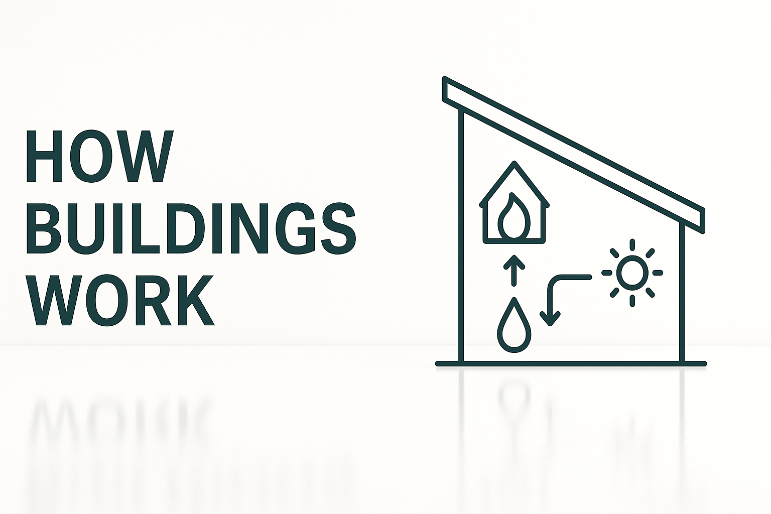 Professional diagram showing how buildings work.